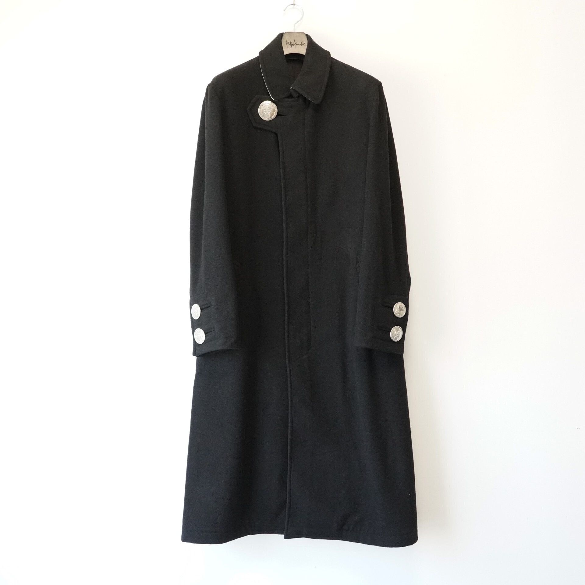 Yohji Yamamoto Yohji Yamamoto Black Button Zip Coat Size US M / EU 48-50 / 2 - 1 Thumbnail