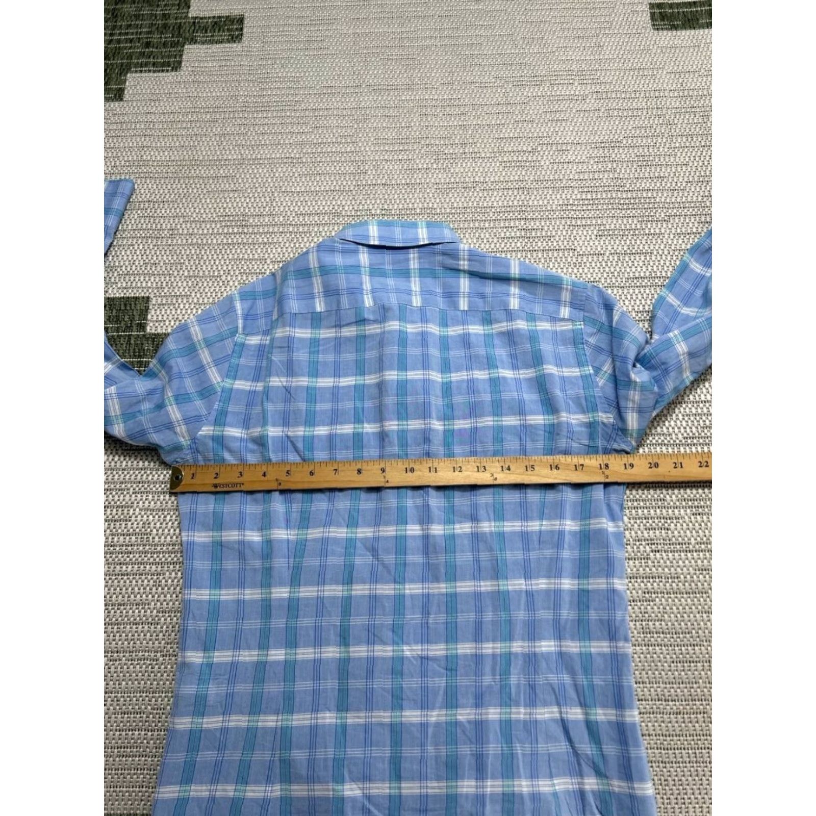 Bonobos Bonobos Shirt Mens Small Multicolor Windowpane Plaid Tailored Slim Fit Cotton Size US S / EU 44-46 / 1 - 6 Thumbnail
