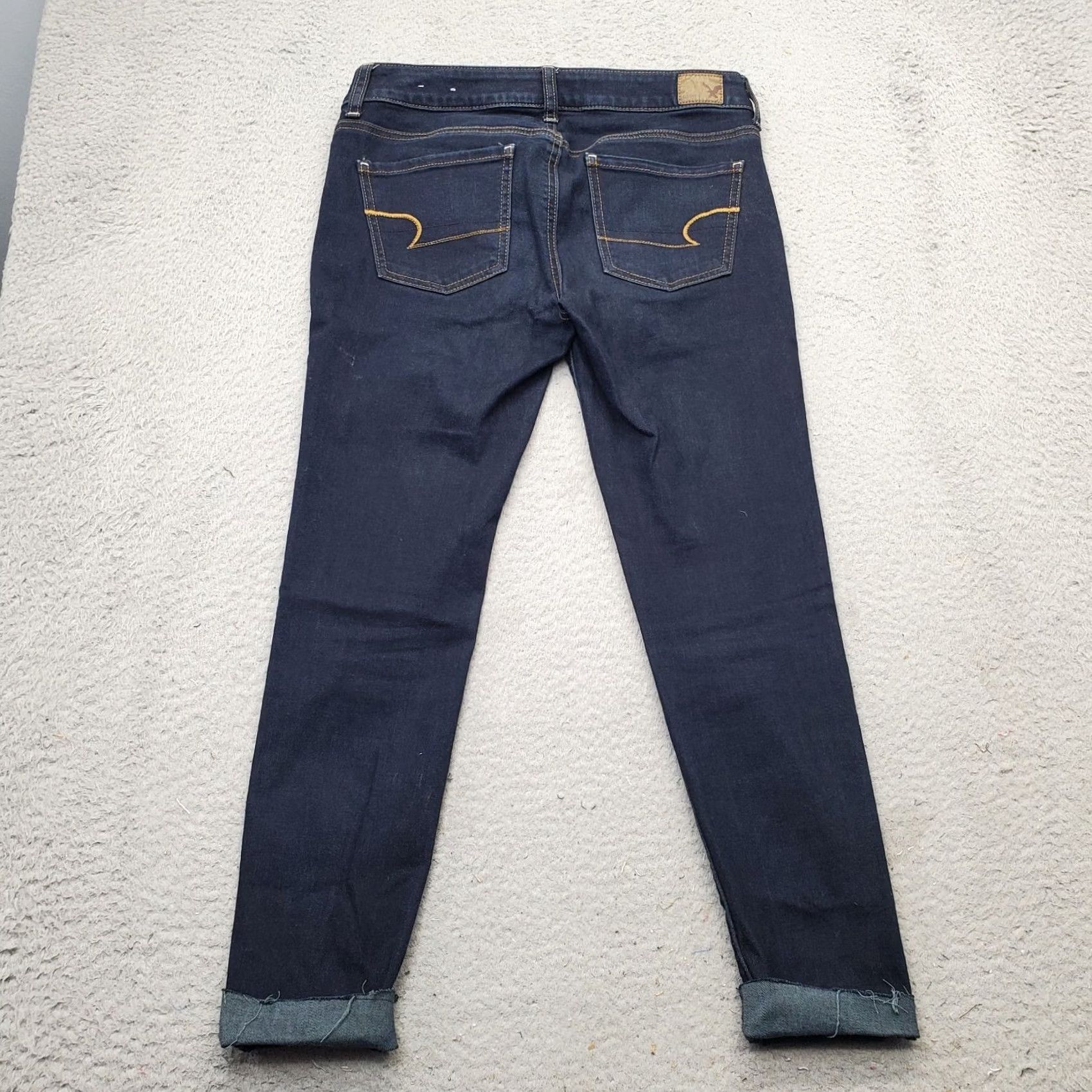 American Eagle Outfitters American Eagle Outfitters Jegging Jeans Women 4 Blue Denim Cotton Stretch Cuffed Jeans 4 Women Blue Denim Cotton Stretch Cuffed Size 27" / US 4 / IT 40 - 2 Thumbnail