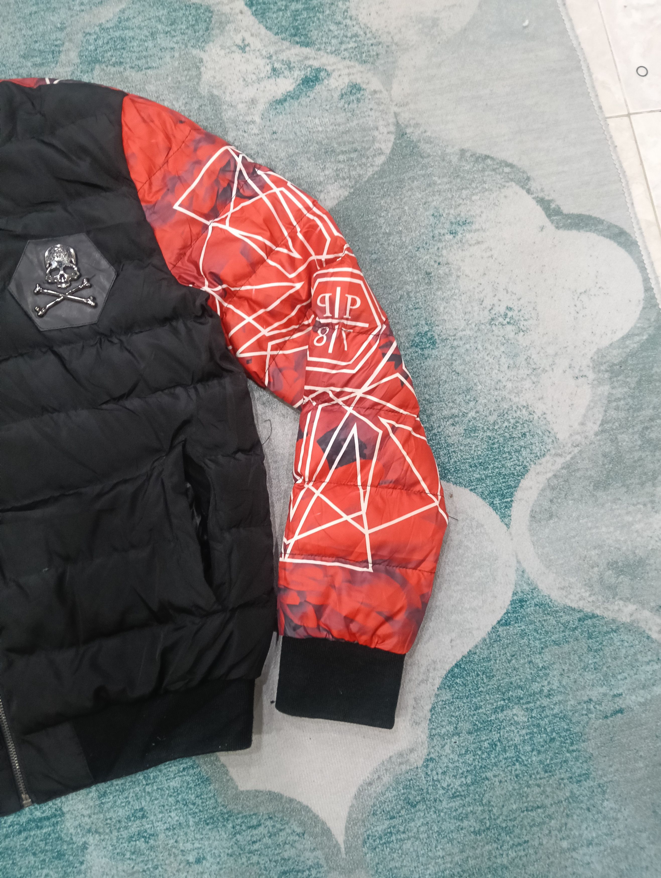 Designer × Japanese Brand Huishang Inspired Philipp Plein Skull Puffer Jacket Size US XL / EU 56 / 4 - 6 Thumbnail