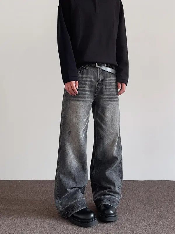 VIBE Gray Wide Leg Jeans Size US 32 / EU 48 - 5 Thumbnail