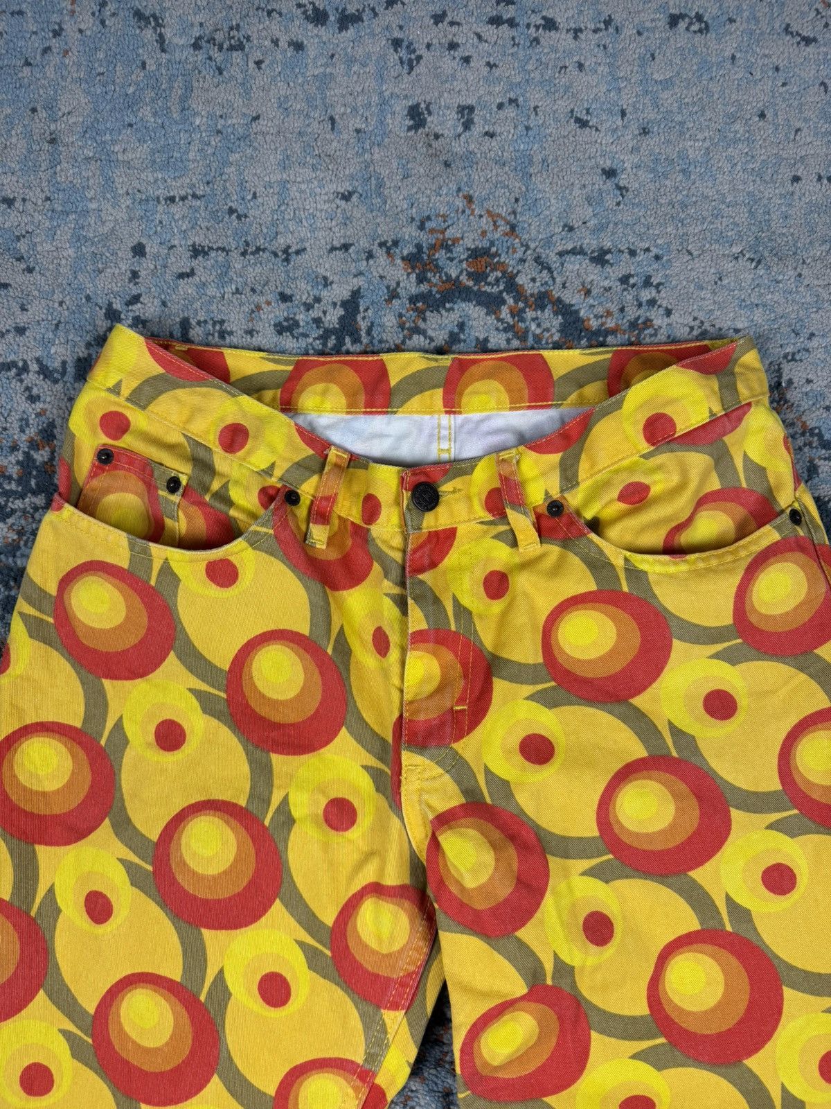 Japanese Brand × Vintage Vintage y2k Crazy patterned extremely flared pants 70s style Size US 31 - 13 Thumbnail