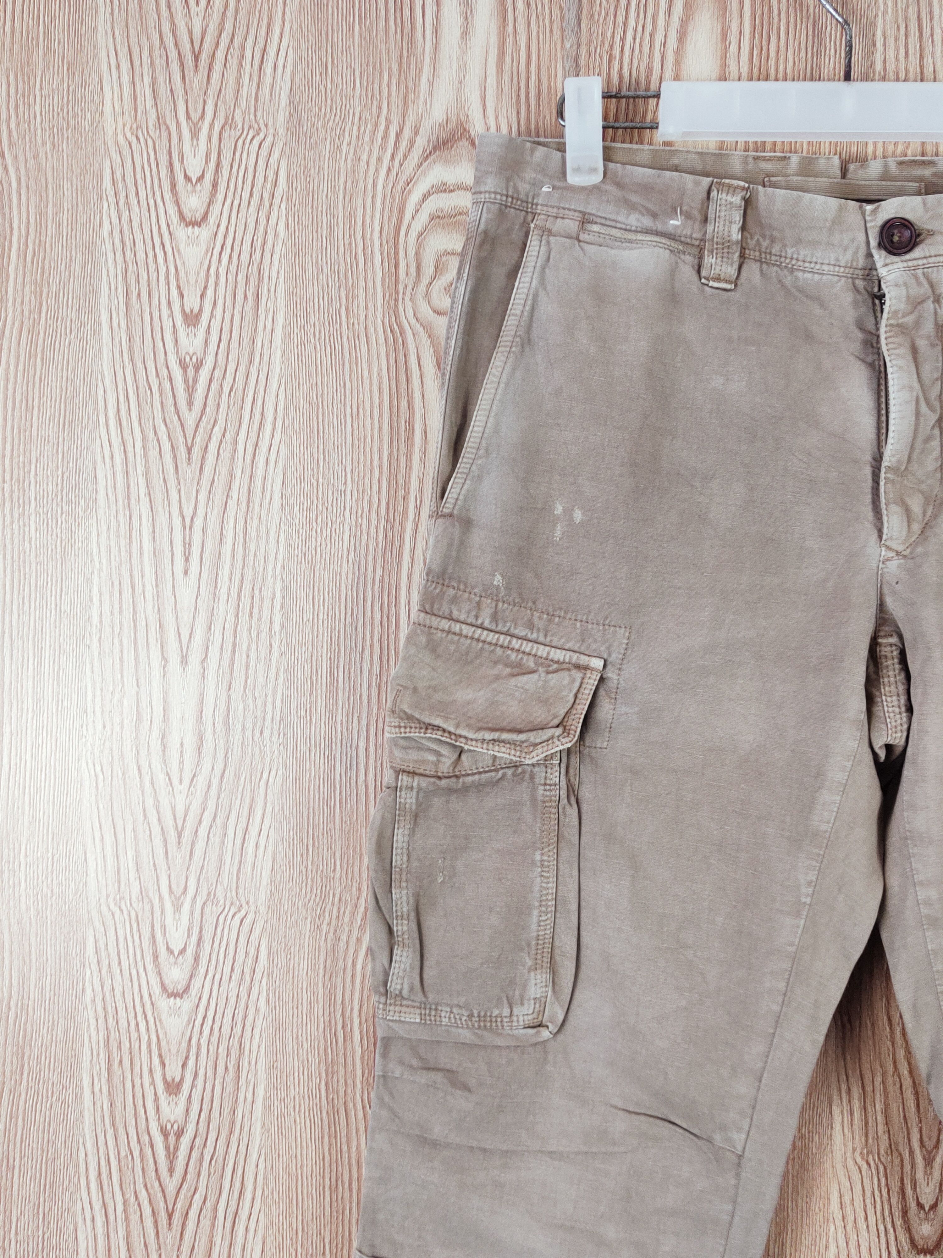Incotex Incotex Brown Multipocket Tactical Cargo Pants #W641 Size US 31 - 3 Thumbnail