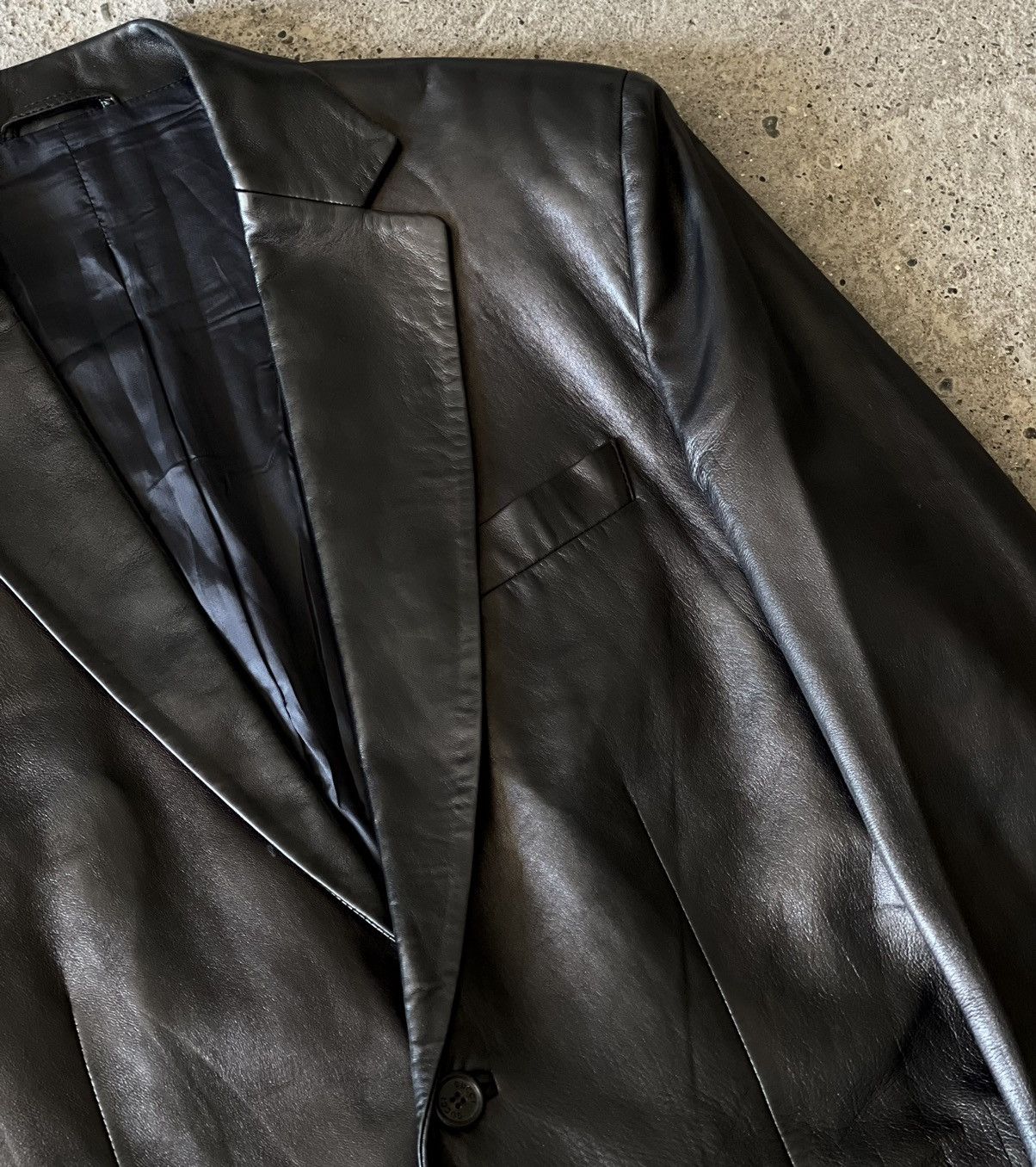 Gucci × Tom Ford Gucci - Tom Ford - SS1998 Runway - Leather Blazer Jacket Size US S / EU 44-46 / 1 - 6 Thumbnail