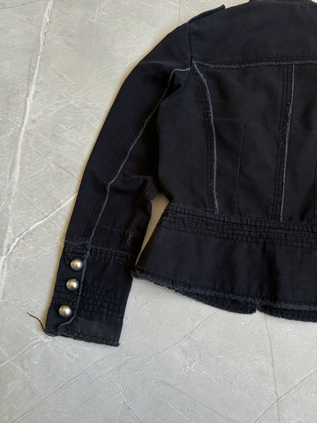 Hysteric Glamour 00s Military Napoleon Denim Jacket PPFM Balmain Style Y2k Size S / US 4 / IT 40 - 15 Thumbnail