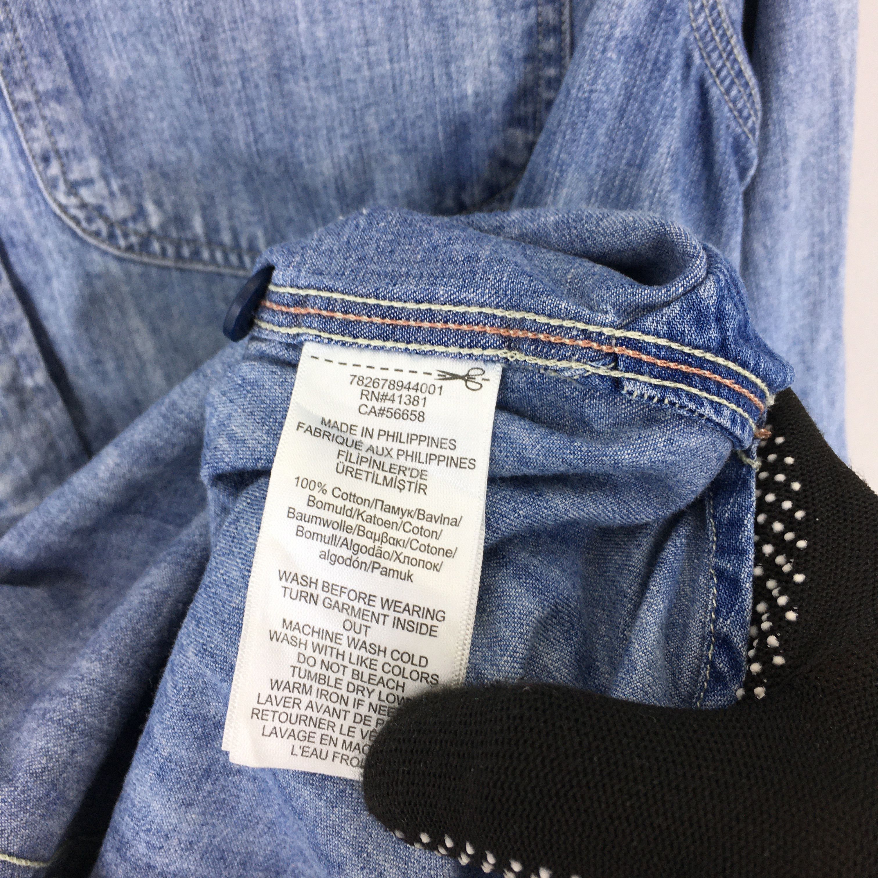 RRL Ralph Lauren Double RL Ralph Lauren Blue Denim Shirt Small Size US S / EU 44-46 / 1 - 6 Thumbnail