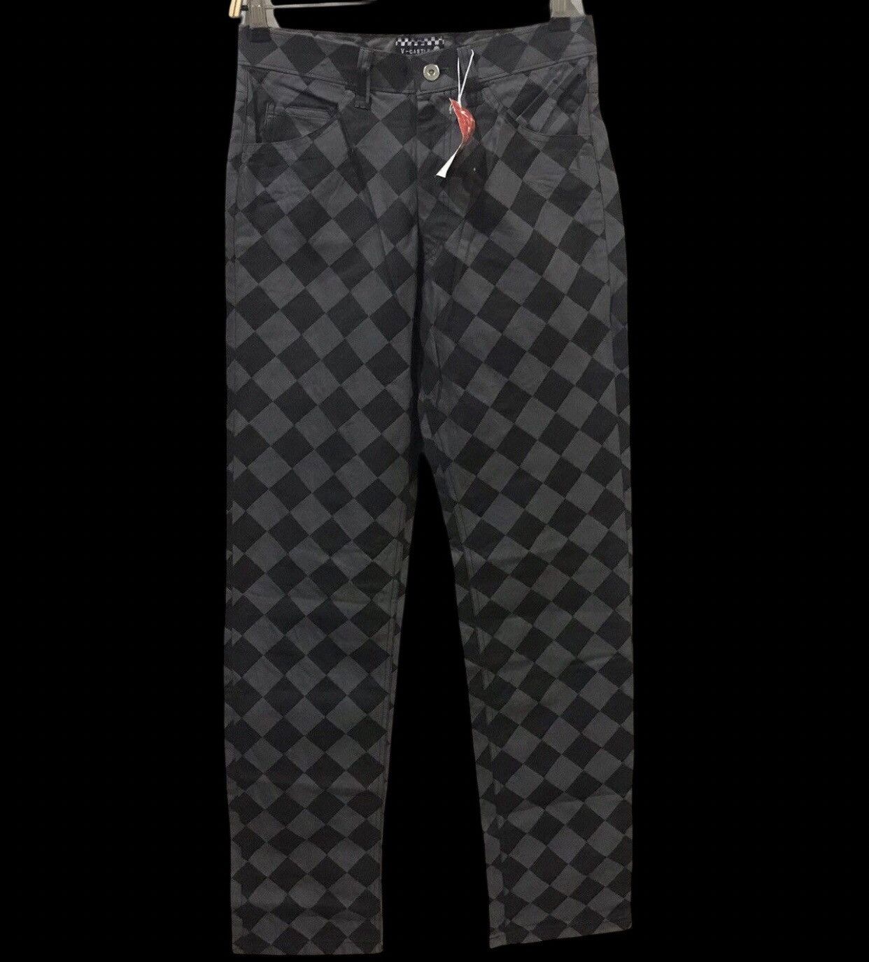 Designer × Japanese Brand V-CASTLE Japan Checkered Pant Size US 29 - 1 Thumbnail