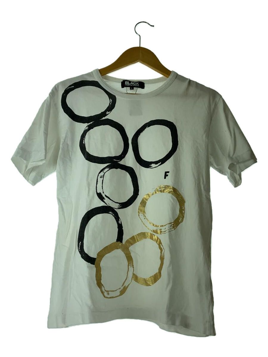 T-Shirts Cotton Front Print Short Sleeve White