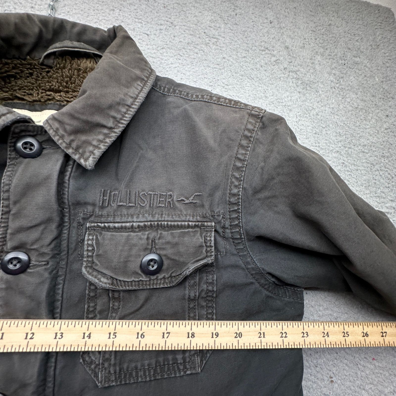 Hollister Hollister Bomber Utility Fur Lined Jacket Medium Distressed Size US M / EU 48-50 / 2 - 5 Thumbnail