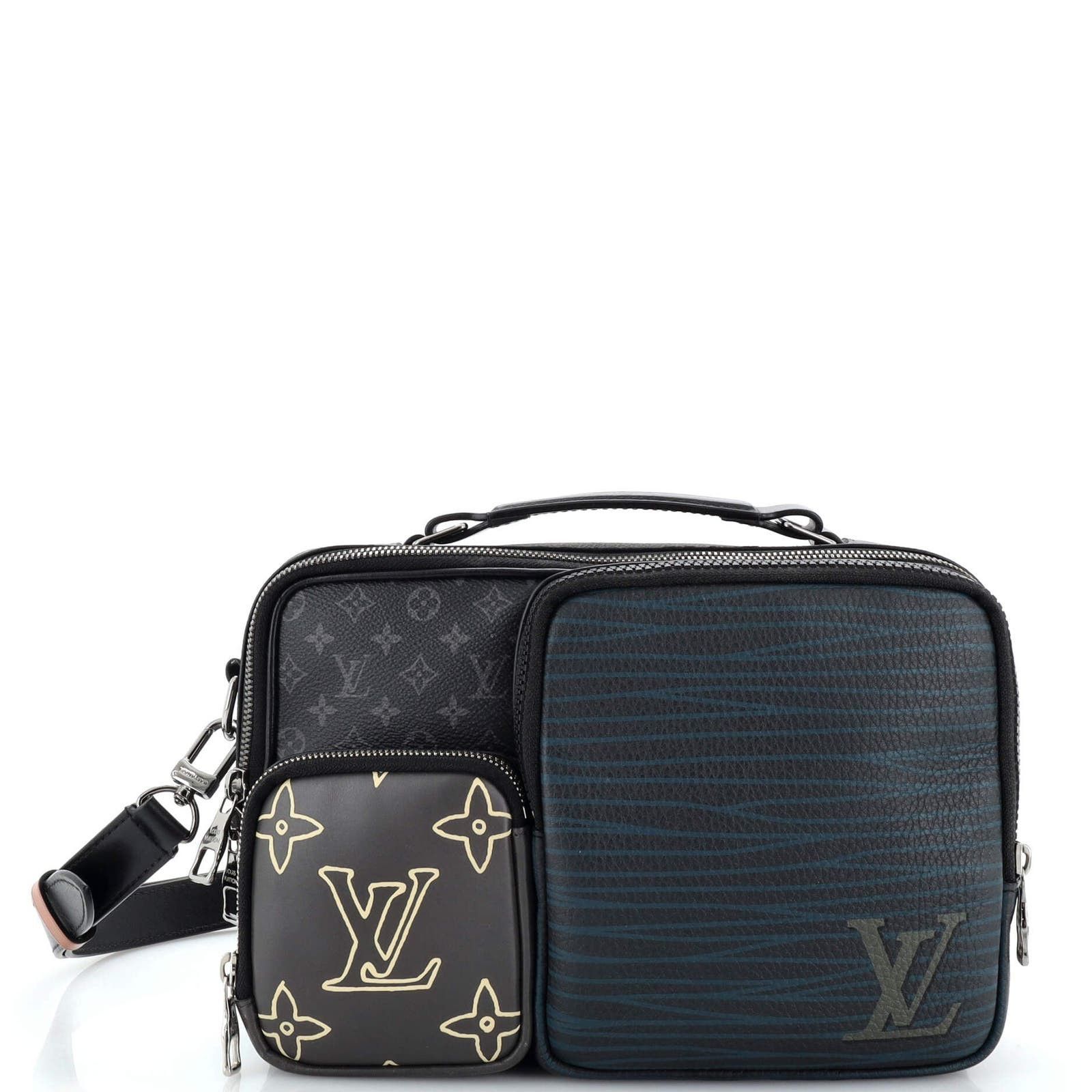 Messenger Multipocket Bag Patchwork Monogram Eclipse Canvas