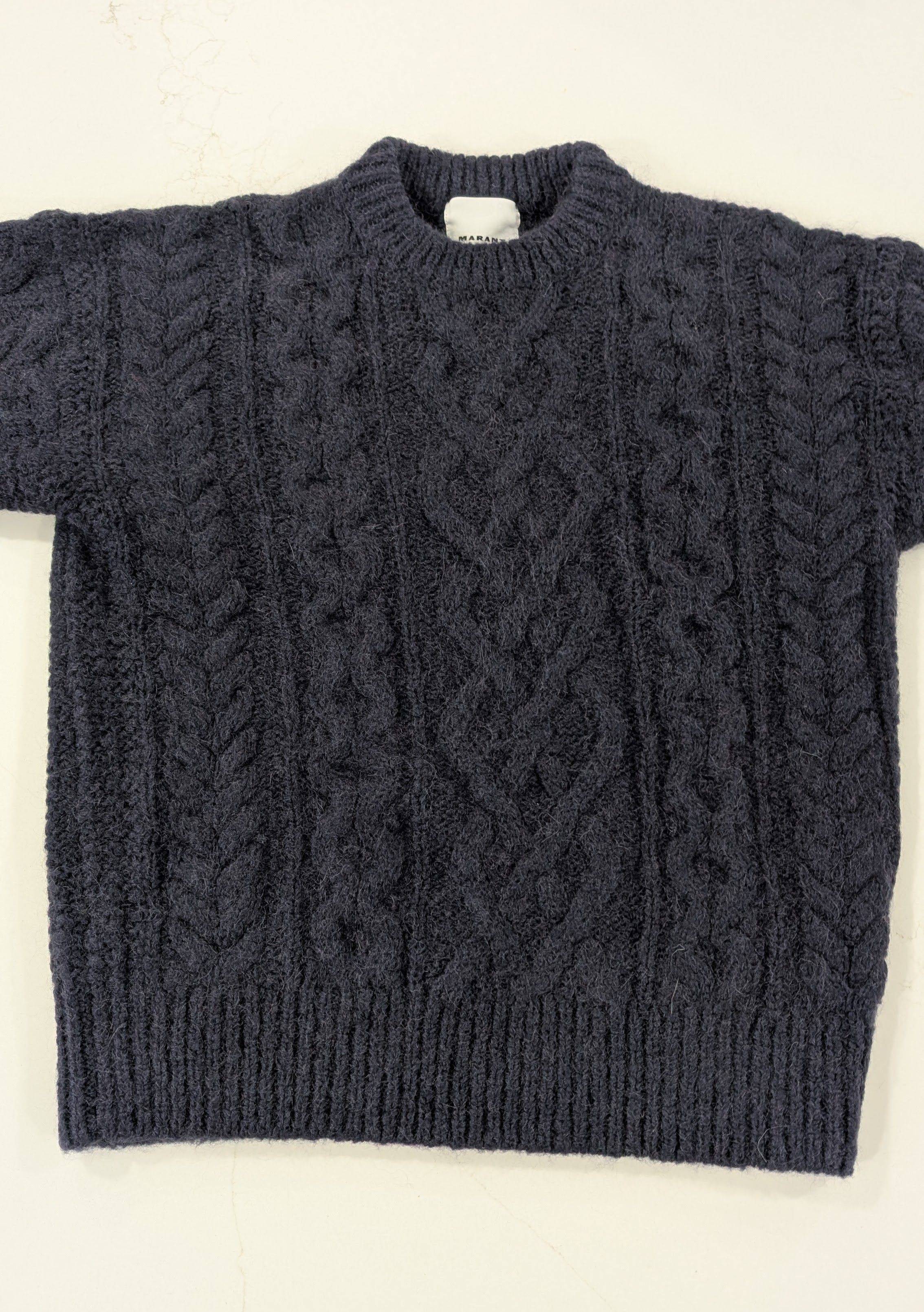 Isabel Marant Isabel Marant Erik Sweater Mohair Midnight Blue Cable Knit Size US S / EU 44-46 / 1 - 3 Thumbnail