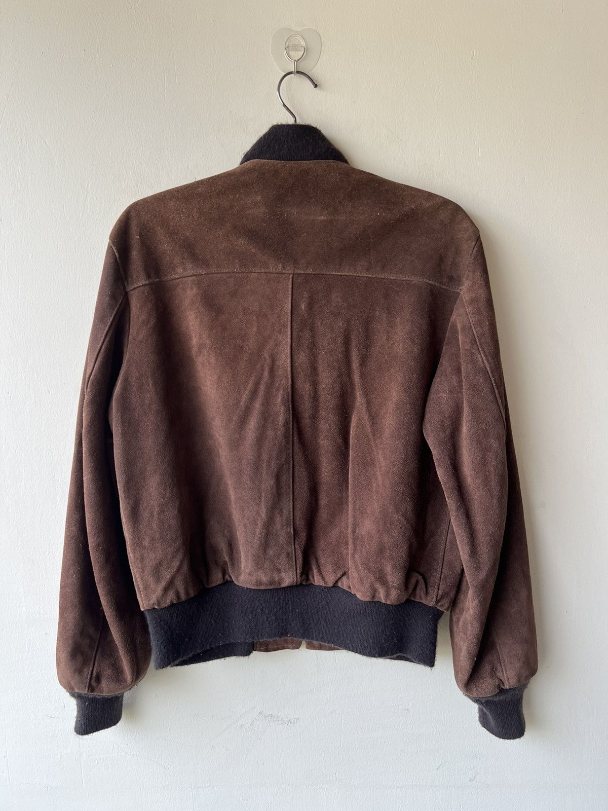 Schott 80s Schott Brown Suede Leather Bomber Jacket Size US L / EU 52-54 / 3 - 3 Thumbnail