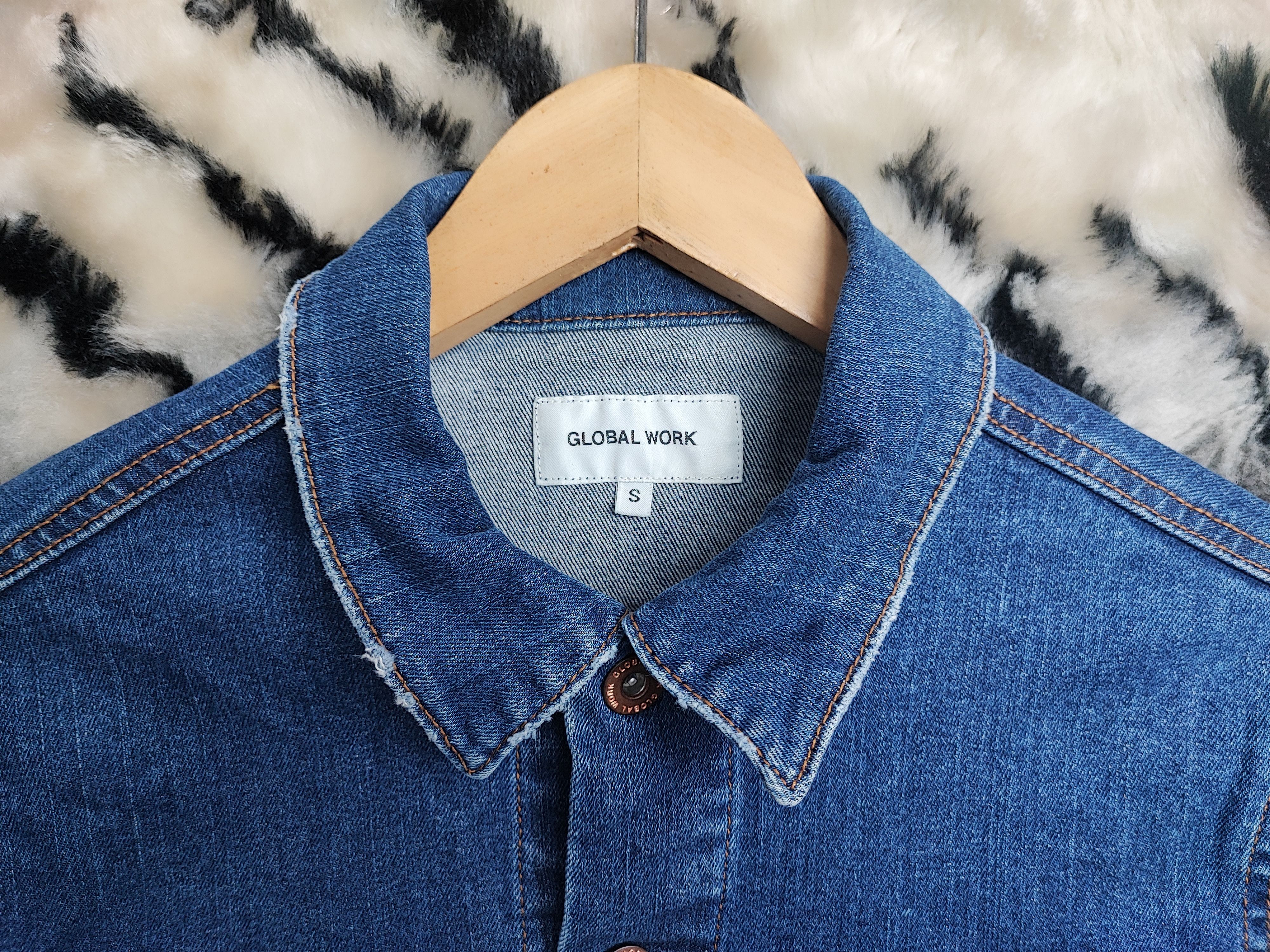Global Work Global Work Japan Denim Jacket Style Type 3 Trucker 17x24 Size US M / EU 48-50 / 2 - 13 Thumbnail