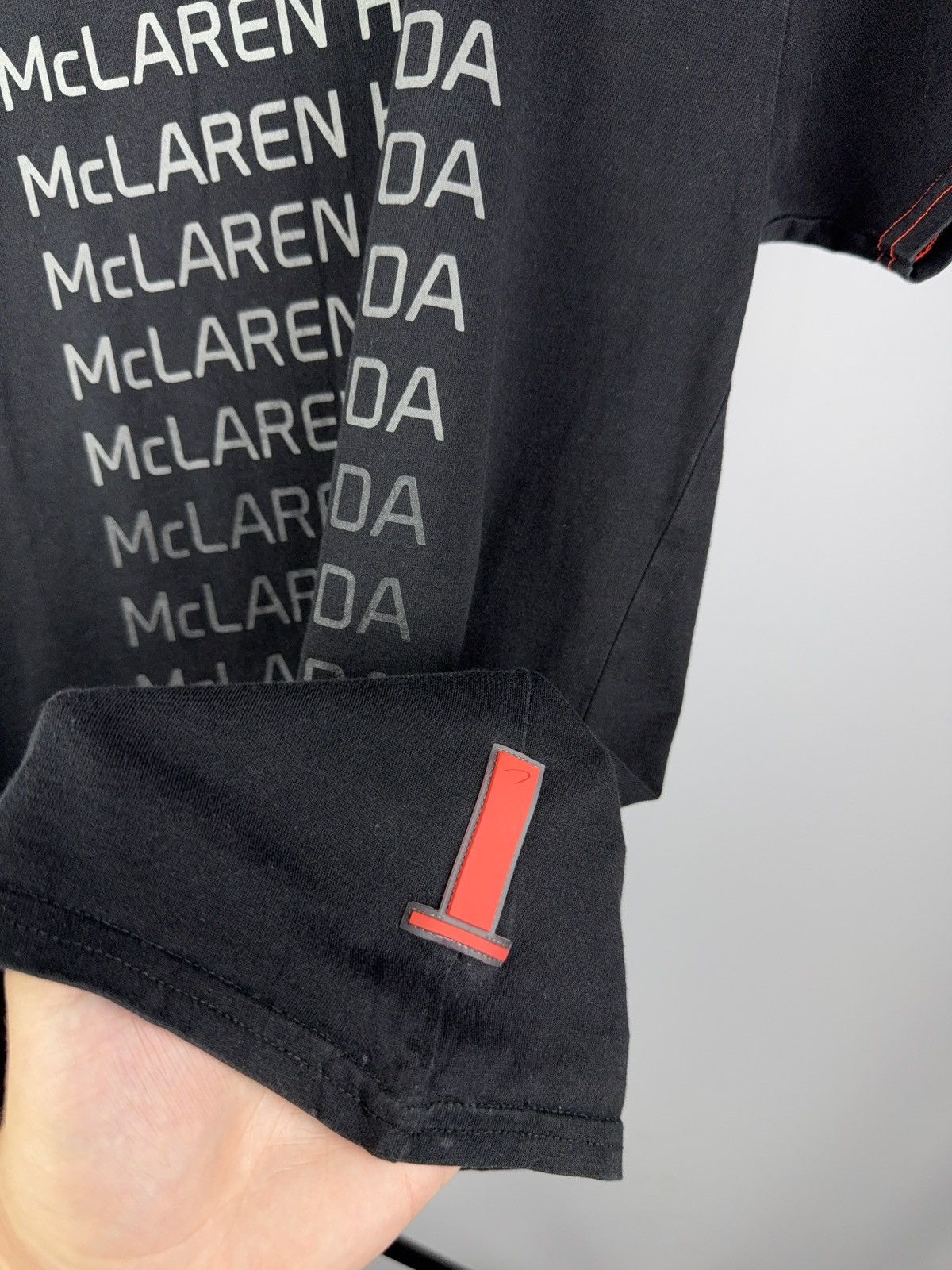 Malcolm McLaren Vintage 00s Racing F1 Formula One McLaren x Honda t shirt Size M / US 6-8 / IT 42-44 - 5 Thumbnail