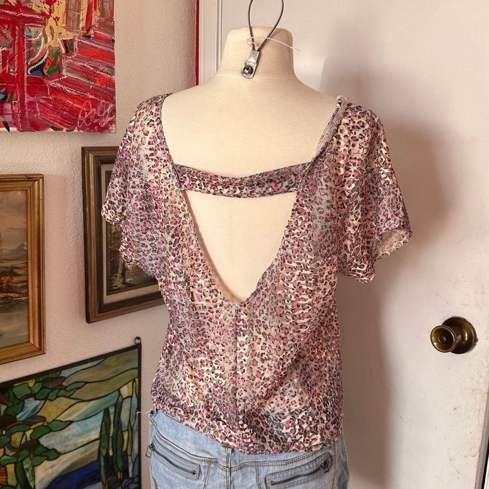 Other mitto to the world leopard print mesh shirt Size M / US 6-8 / IT 42-44 - 2 Thumbnail