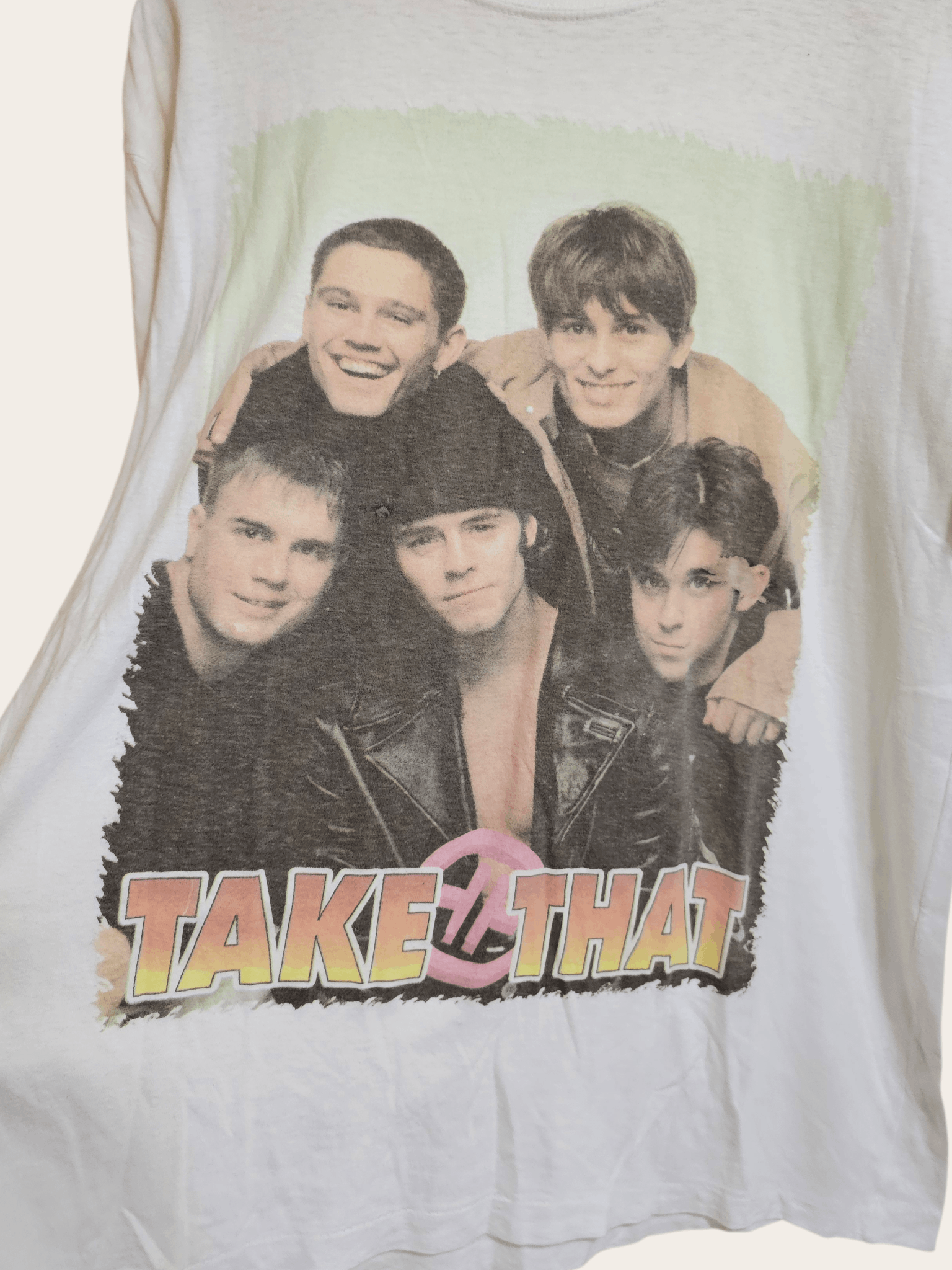 Band Tees Take That 90's White Band Tee Size US M / EU 48-50 / 2 - 2 Thumbnail