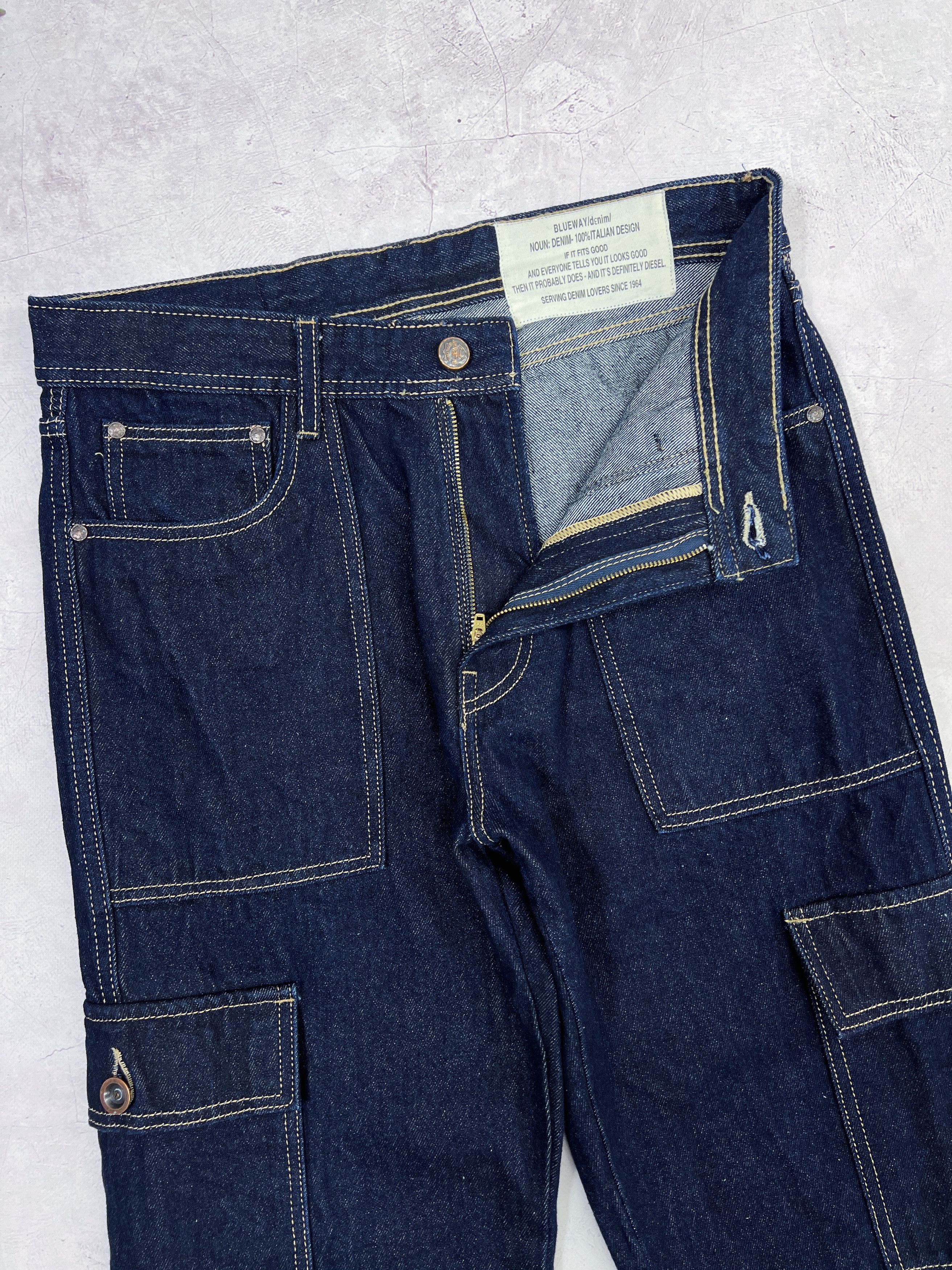 Blue Blue Japan × Japan Blue × Japanese Brand Blue Way Japanese Indigo Denim Cargo Pants Size US 32 / EU 48 - 7 Thumbnail
