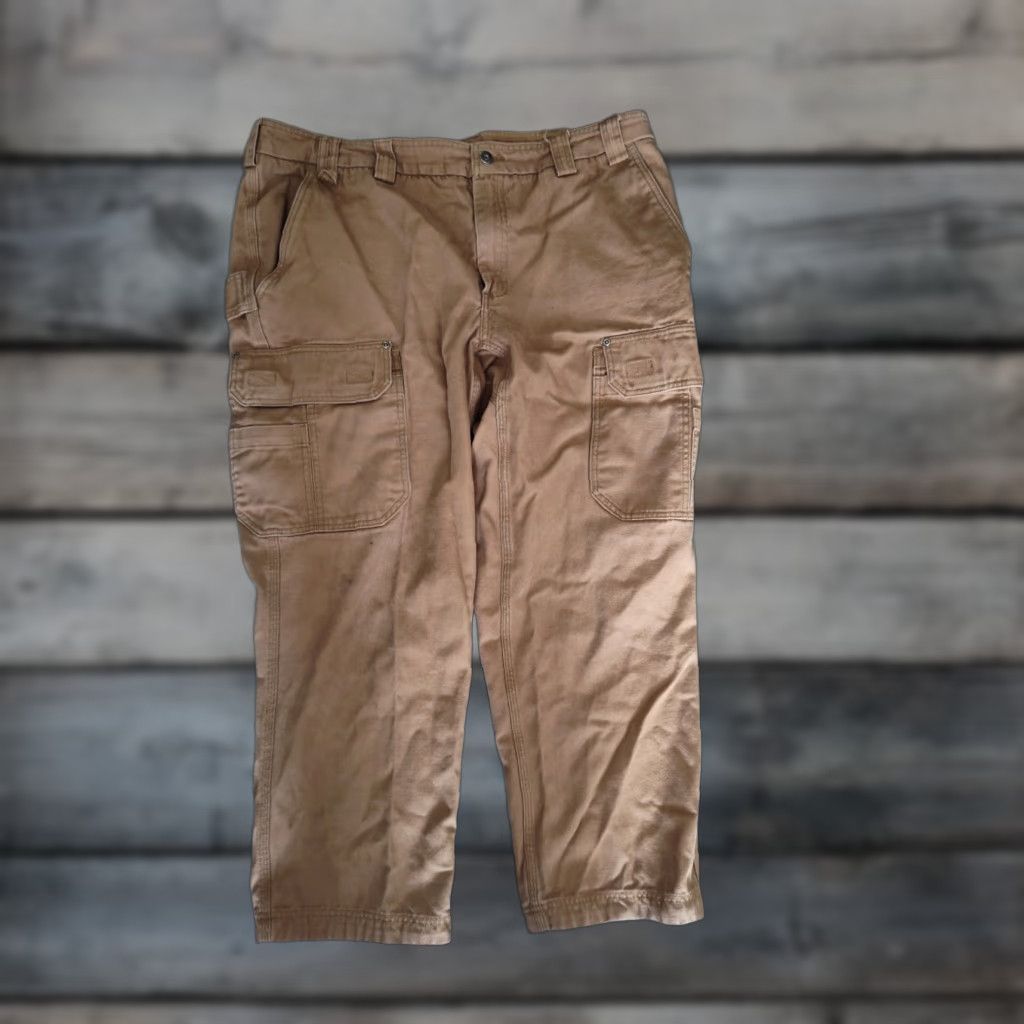 Vintage VINTAGE Duluth Trading Heavy Canvas Cargo Pants Mens 42X29 Brown Utility Workwear Size US 42 / EU 58 - 1 Thumbnail