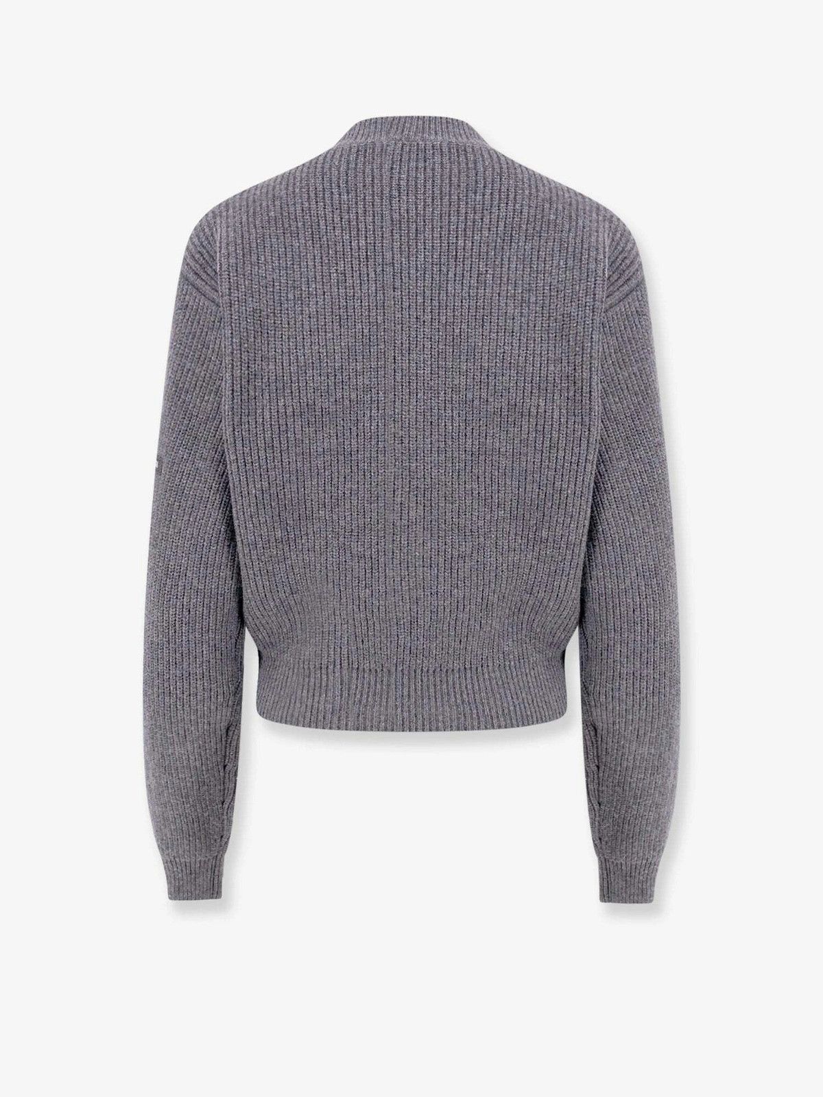 Balenciaga o1bcso1str0326 Patch Cropped Sweater in Grey Size M / US 6-8 / IT 42-44 - 2 Thumbnail