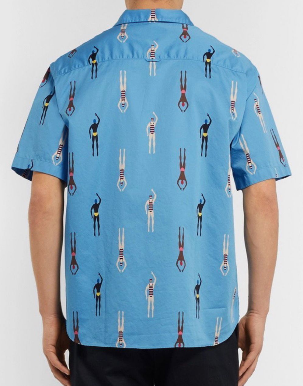 Thom Browne Thom Browne - Printed Cotton Shirt Light blue size 4 Medium Size US M / EU 48-50 / 2 - 1 Thumbnail