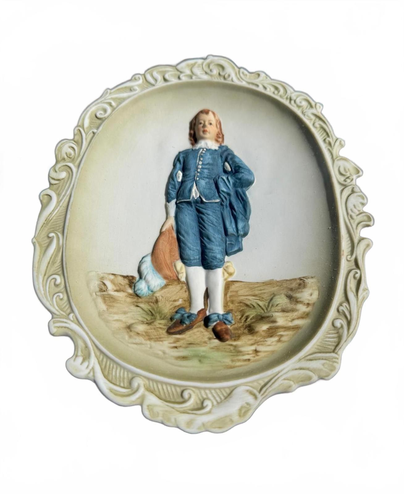 Designer Vintage Lefton China "Pinkie" and "Blue Boy" Wall Plaques Size ONE SIZE - 3 Thumbnail