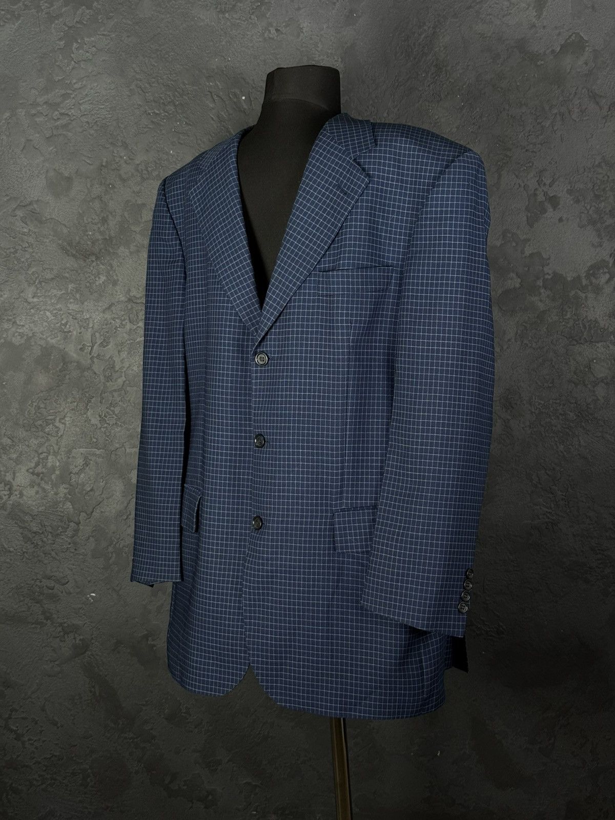 Yves Saint Laurent Yves Saint Laurent Vintage Mens Blue Coat Blazer Jacket Size 54R - 1 Thumbnail