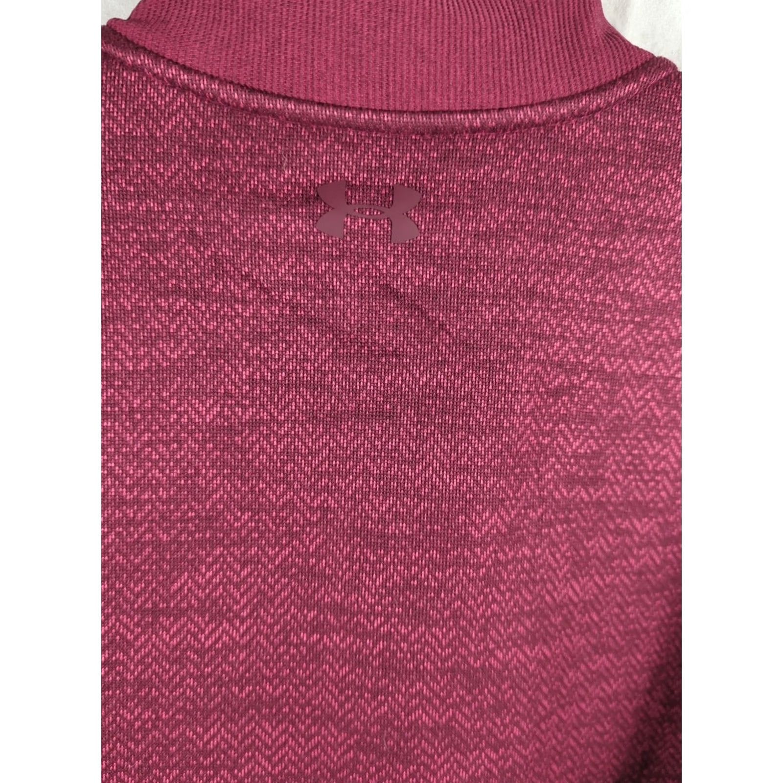 Under Armour Under armour Men M Pullover Quarter Zip Cold Gear Loose Fit Raspberry sweater Size US M / EU 48-50 / 2 - 7 Thumbnail