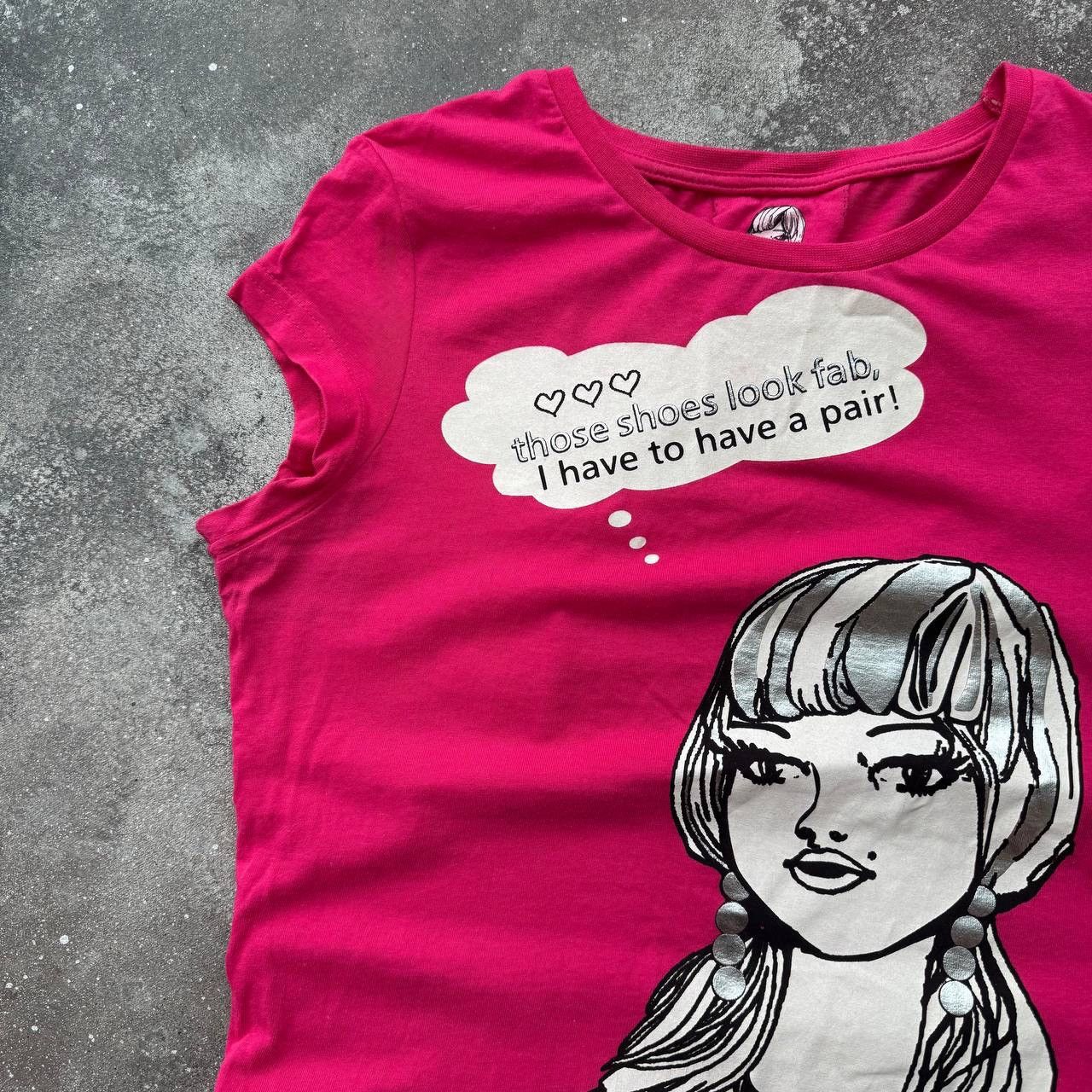 20471120 Amazing Y2K Super Sexy Glam Girl Print T-Shirt Size M / US 6-8 / IT 42-44 - 4 Thumbnail