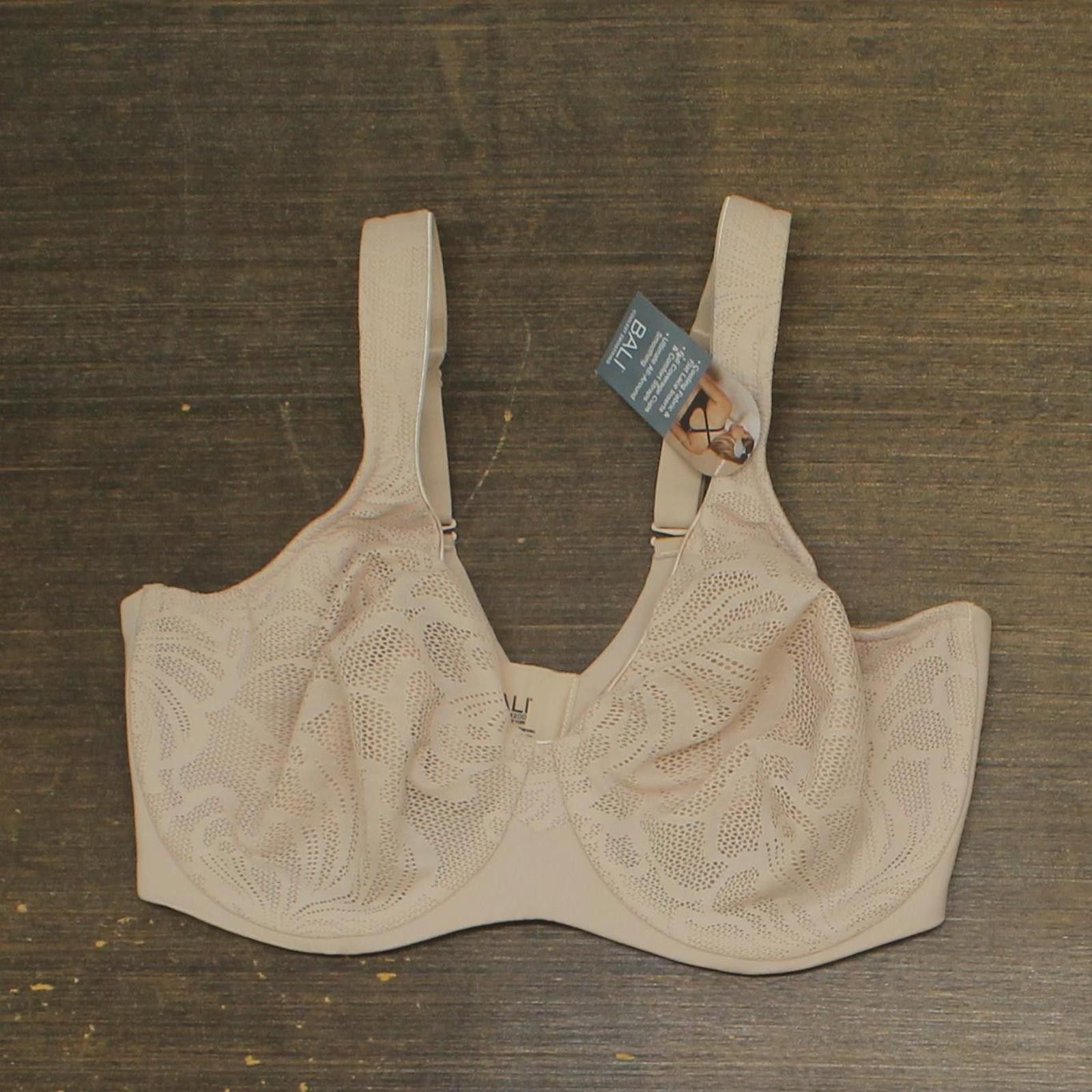 Balenciaga Bali Womens Smoothing Moisture-wicking Bra Almond Brown 42dd Size ONE SIZE - 1 Thumbnail