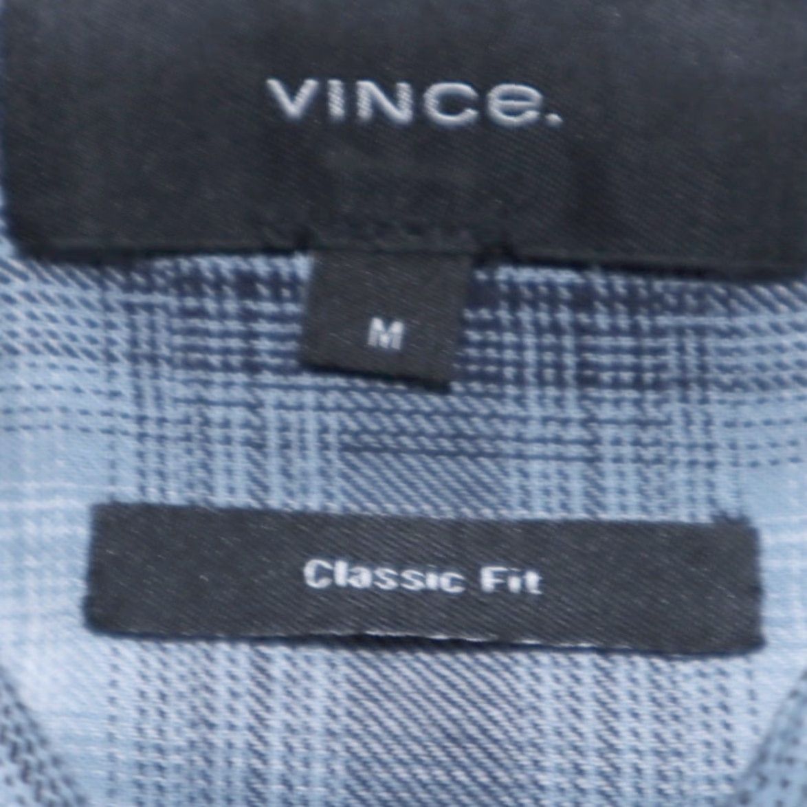 Vince Vince. Shirt Button Up Plaid Long Sleeve Classic Fit Men's M Multi-Colored Size US M / EU 48-50 / 2 - 5 Thumbnail