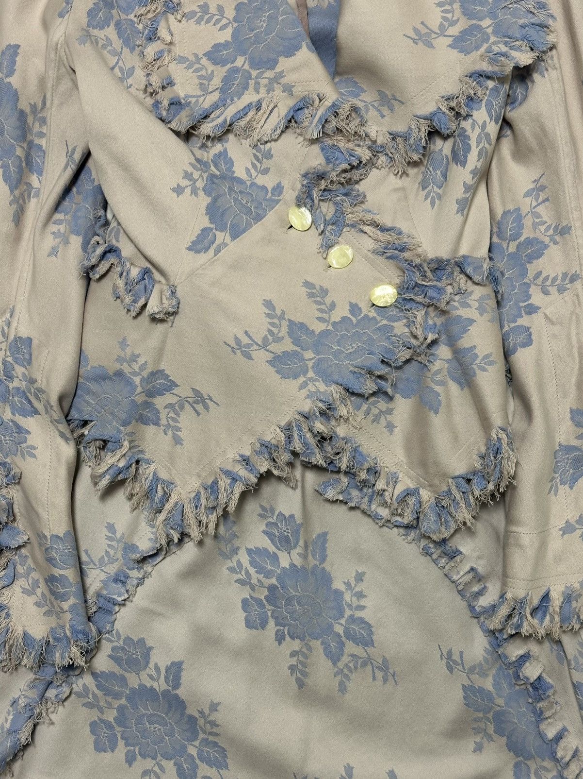Vivienne Westwood VIVIENNE WESTWOOD S/S 1998 Floral Jacket and Midi Skirt Size S / US 4 / IT 40 - 4 Thumbnail