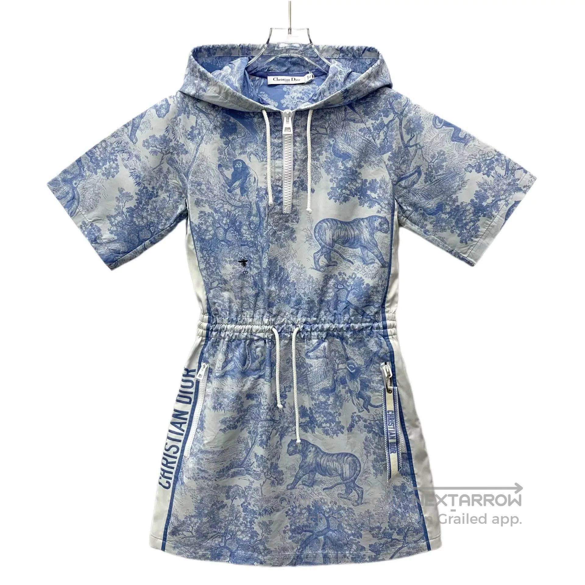 Dior dior blue animal print hooded dress. Size M / US 6-8 / IT 42-44 - 1 Thumbnail