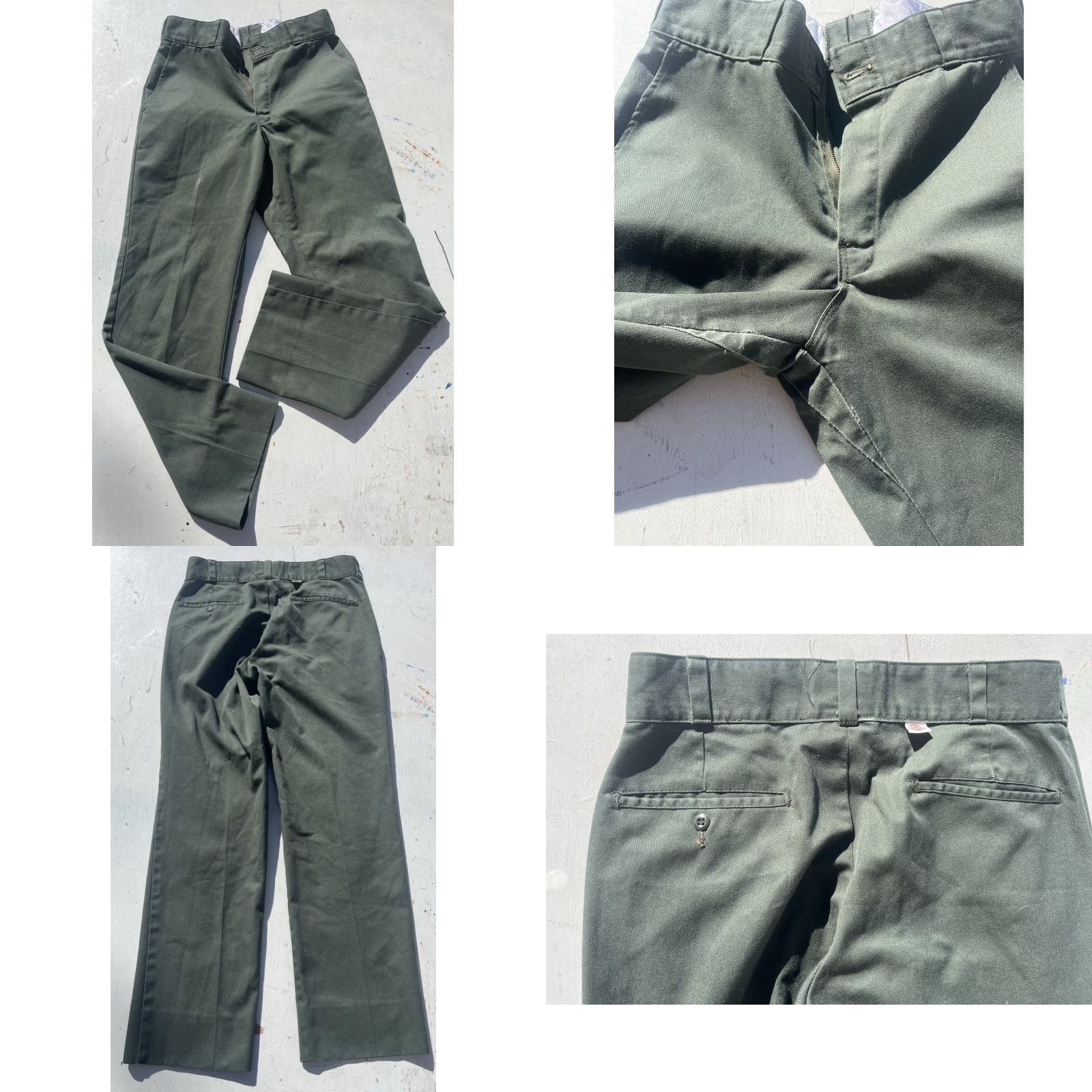 Dickies VINTAGE Dickies Pants Men's 30 Green Solid Workwear Street Skate City Retro Size US 30 / EU 46 - 8 Thumbnail