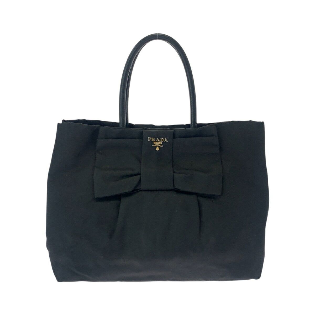 Prada Prada Tessuto Logo Ribbon Nylon 2Way Bag Bn1601 Others Tote Bag Bn1601 in Black, Women's