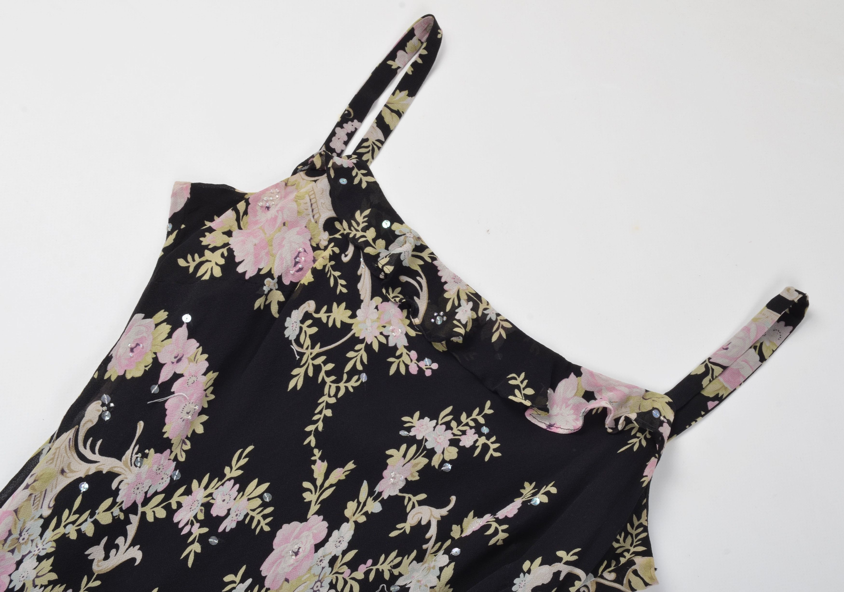 Laura Ashley Vintage Laura Ashley Y2K Mermaid Fairy Floral Dress Size M / US 6-8 / IT 42-44 - 5 Thumbnail