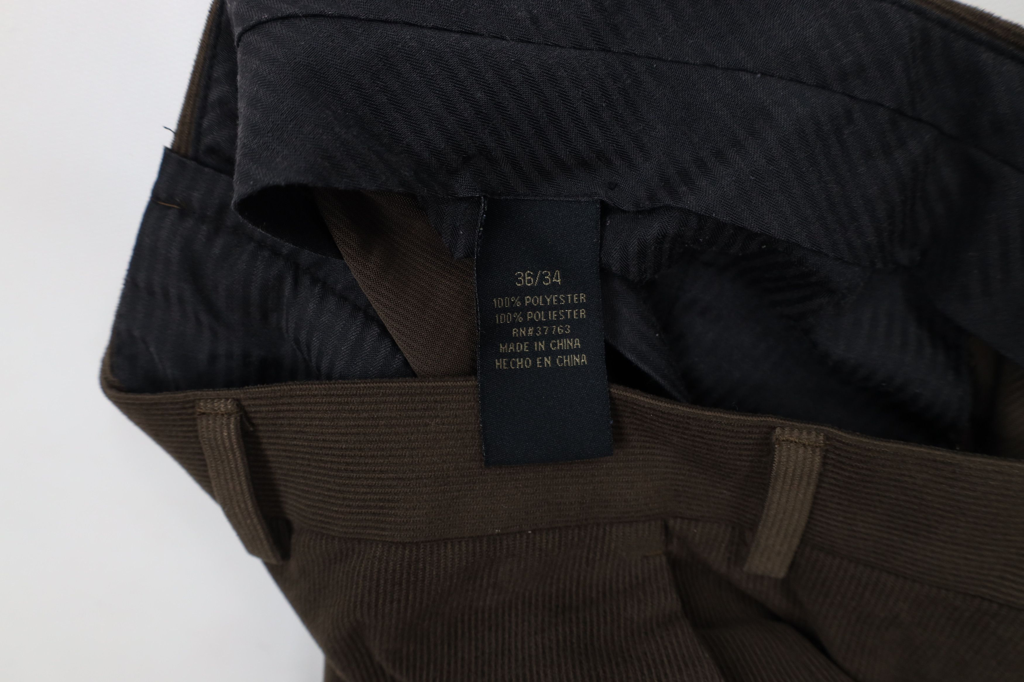 Vintage Vintage 90s Streetwear Wide Leg Corduroy Chino Pants Brown Size US 36 / EU 52 - 6 Thumbnail