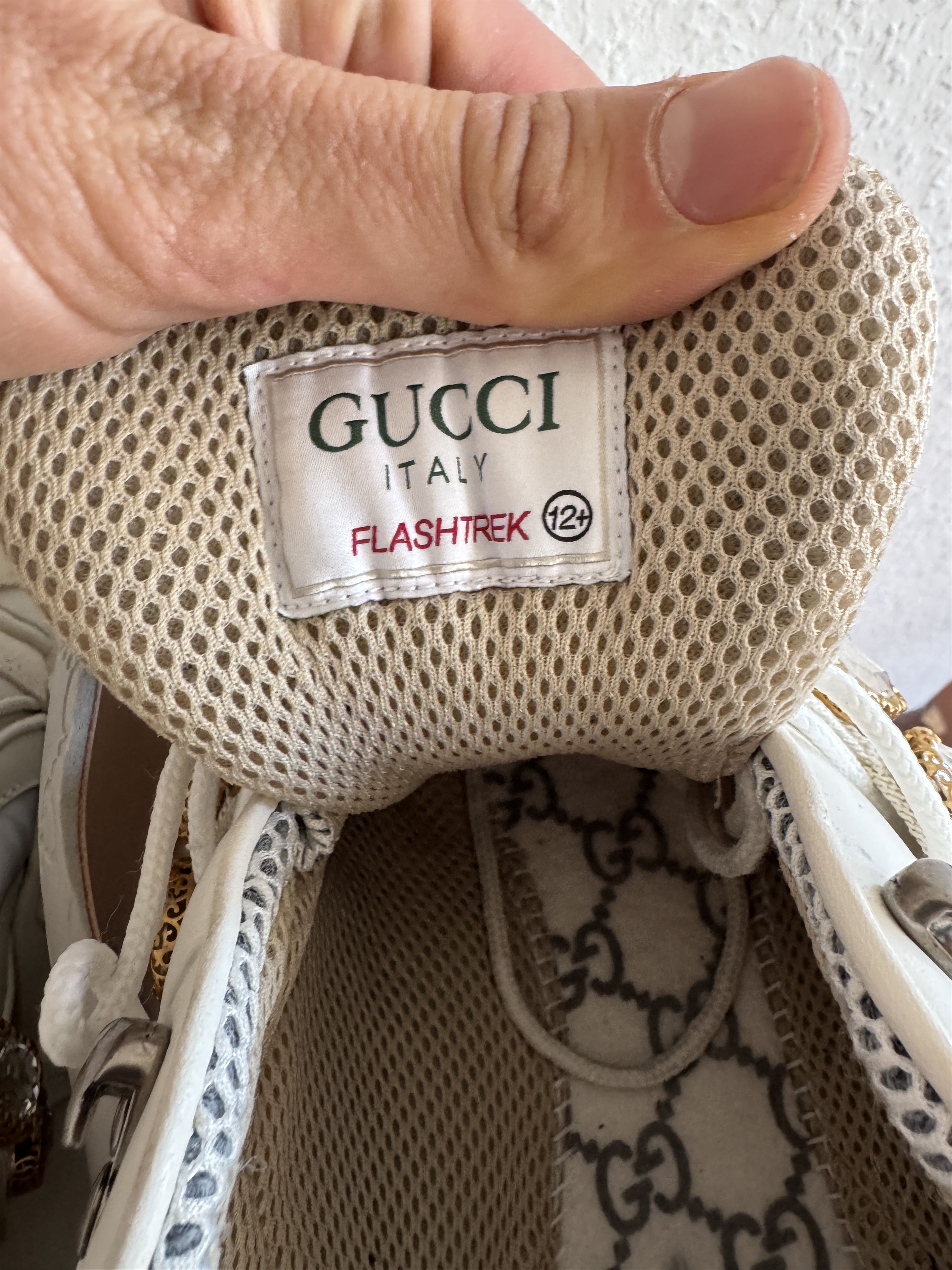 Gucci Flashtrek Sneaker with Removable Crystal Strap Size US 12.5 / EU 45-46 - 10 Thumbnail