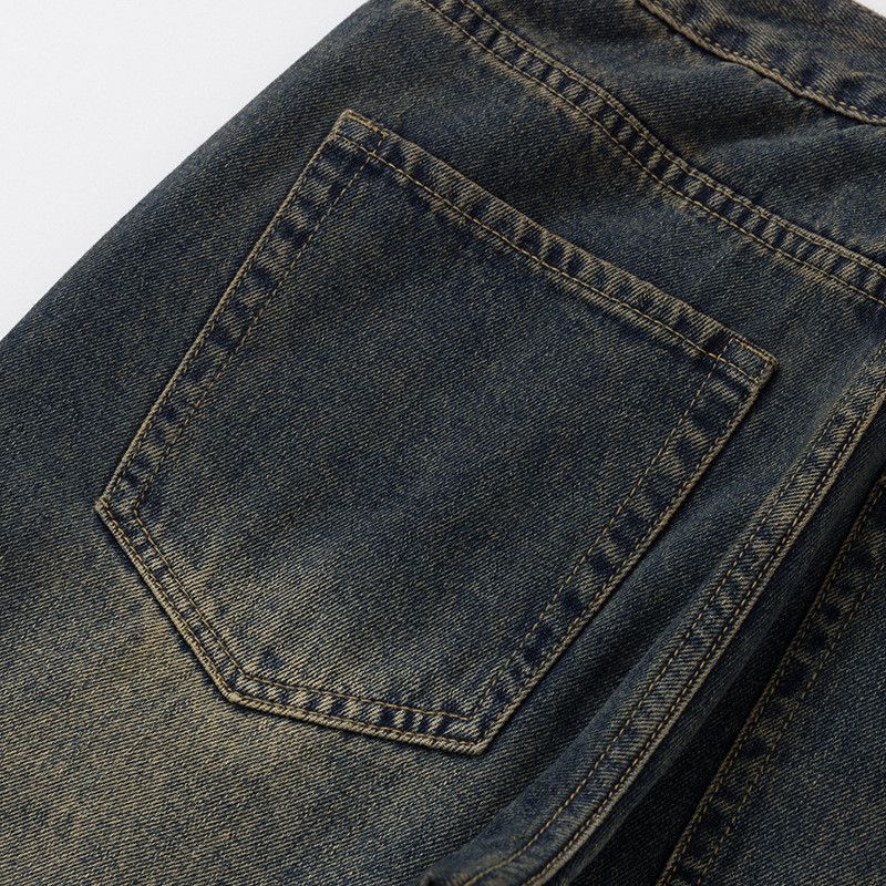 Vintage American-style washed distressed vintage jeans for men Size US 32 / EU 48 - 5 Thumbnail