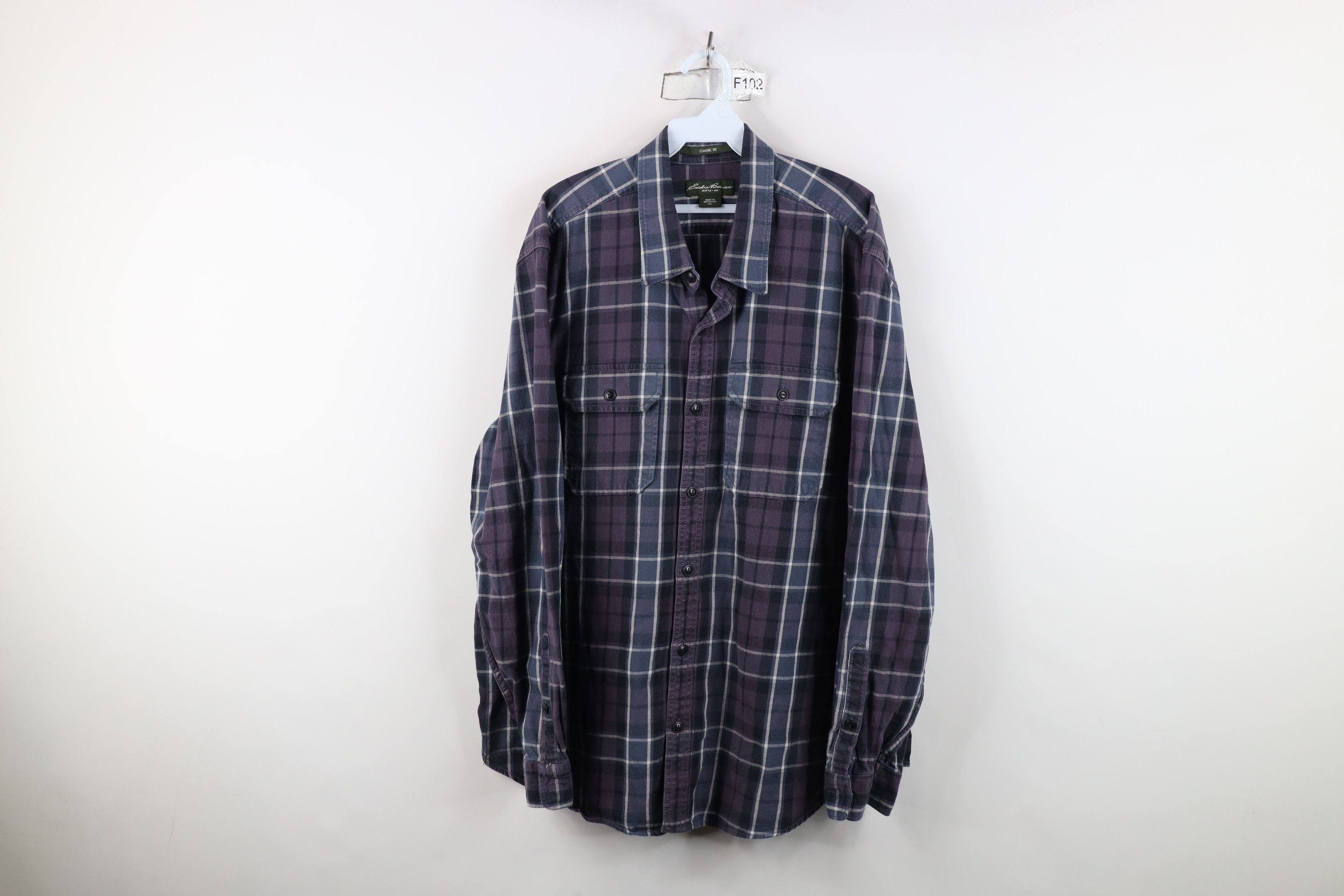 Eddie Bauer Vintage Eddie Bauer Heavyweight Flannel Button Shirt Plaid Size US XXL / EU 58 / 5 - 1 Thumbnail