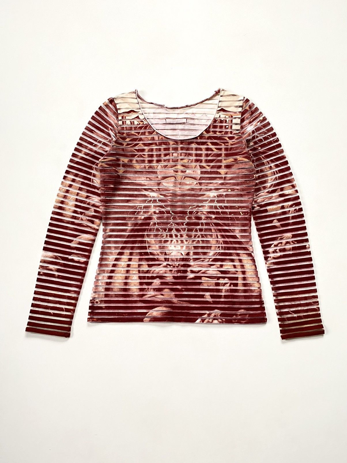 Jean Paul Gaultier 🔥Grail! SS2001 Jean Paul Gaultier Satan Gargoyle Mesh Top Size S / US 4 / IT 40 - 1 Thumbnail
