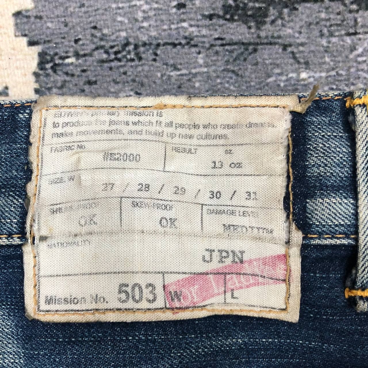 Edwin P92 VTG EDWIN FLARED DISTRESSED JEANS Size 32" / US 10 / IT 46 - 5 Thumbnail
