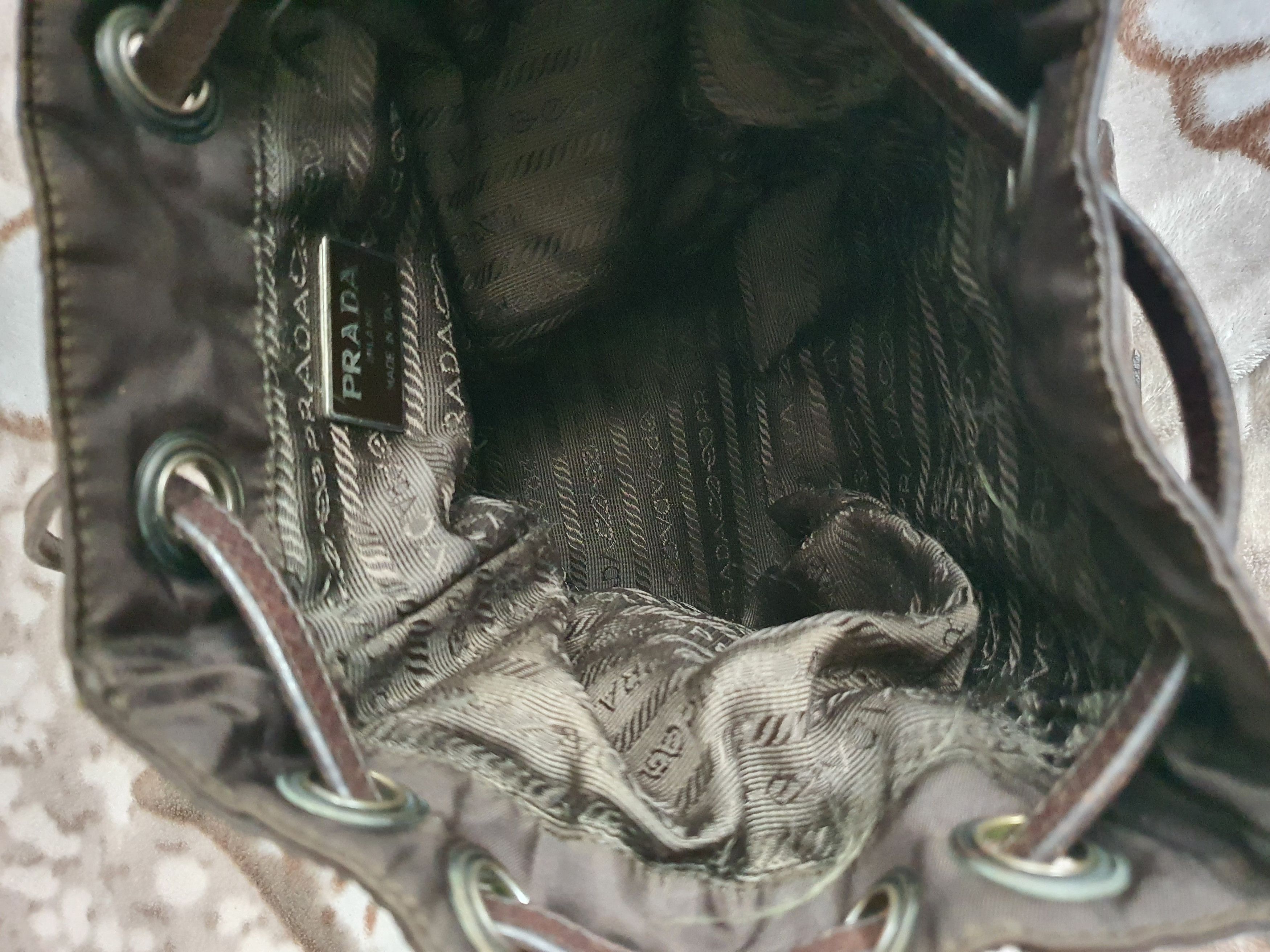 Prada Vintage Prada Nylon and Leather Mini Bucket Bag Size ONE SIZE - 9 Thumbnail