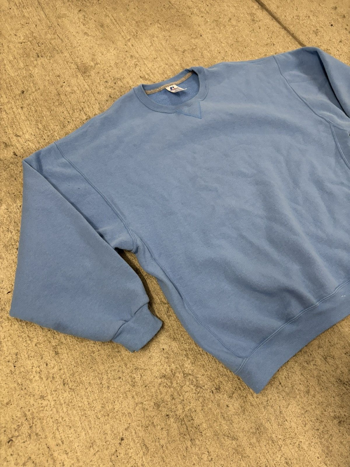 Russell Athletic × Vintage Black Zip up Blank Russell athletic crewneck sweatshirt Size US XXL / EU 58 / 5 - 3 Thumbnail