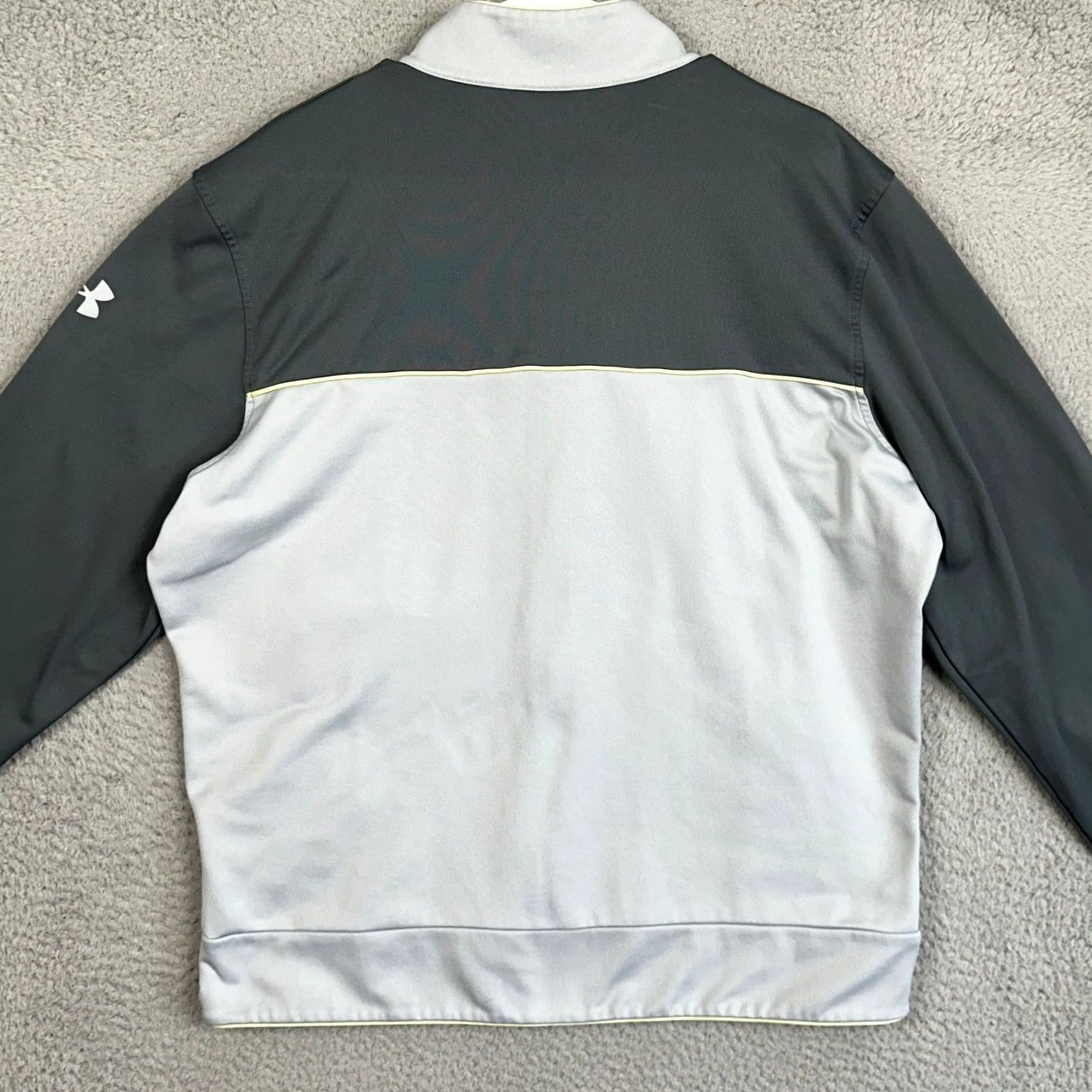 Under Armour Under Armour Project Rock Track Jacket Men L Gray Colorblock Full Zip Pockets Athletic Dry Moisture Wicking EUC Size US L / EU 52-54 / 3 - 2 Thumbnail