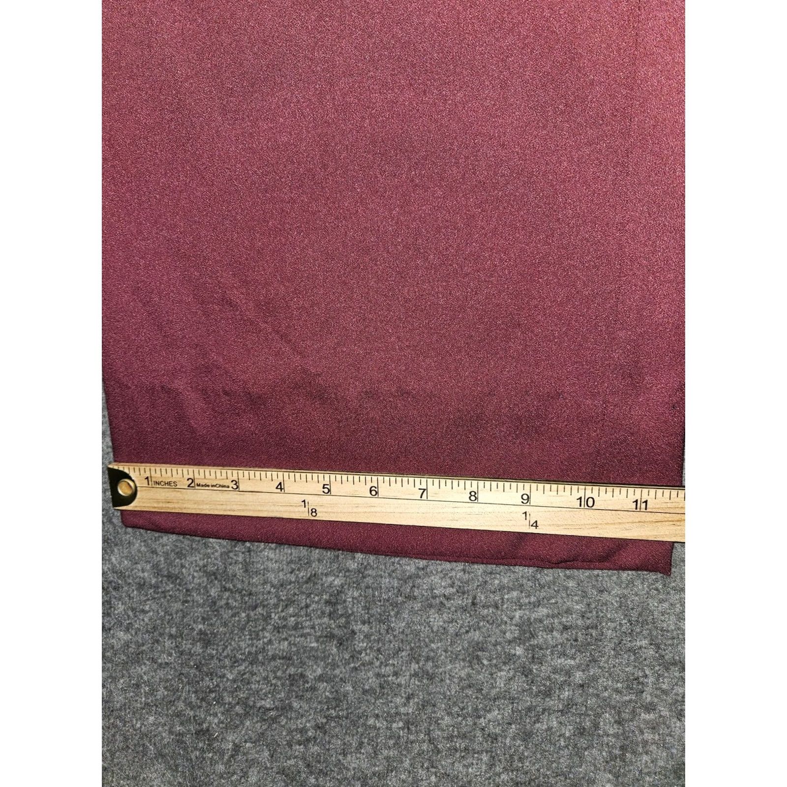 Banana Republic VINTAGE Banana Republic Pants Womens 10 Burgundy Wide Leg Dress Trousers Hook Bar Work Size 32" / US 10 / IT 46 - 6 Thumbnail