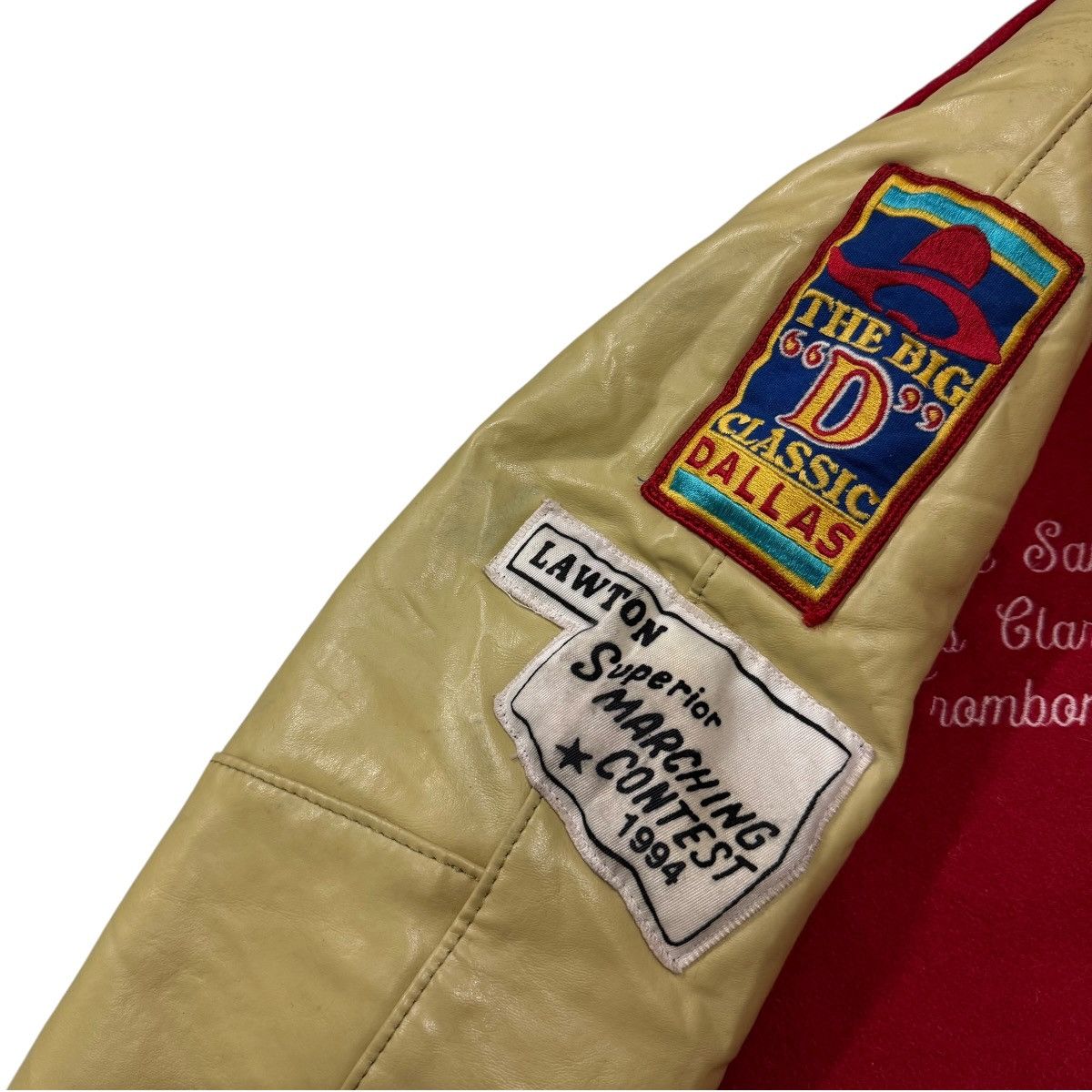 Delong Vintage 90s Delong Marching Band Wool Leather Varsity Jacket Size US M / EU 48-50 / 2 - 7 Thumbnail