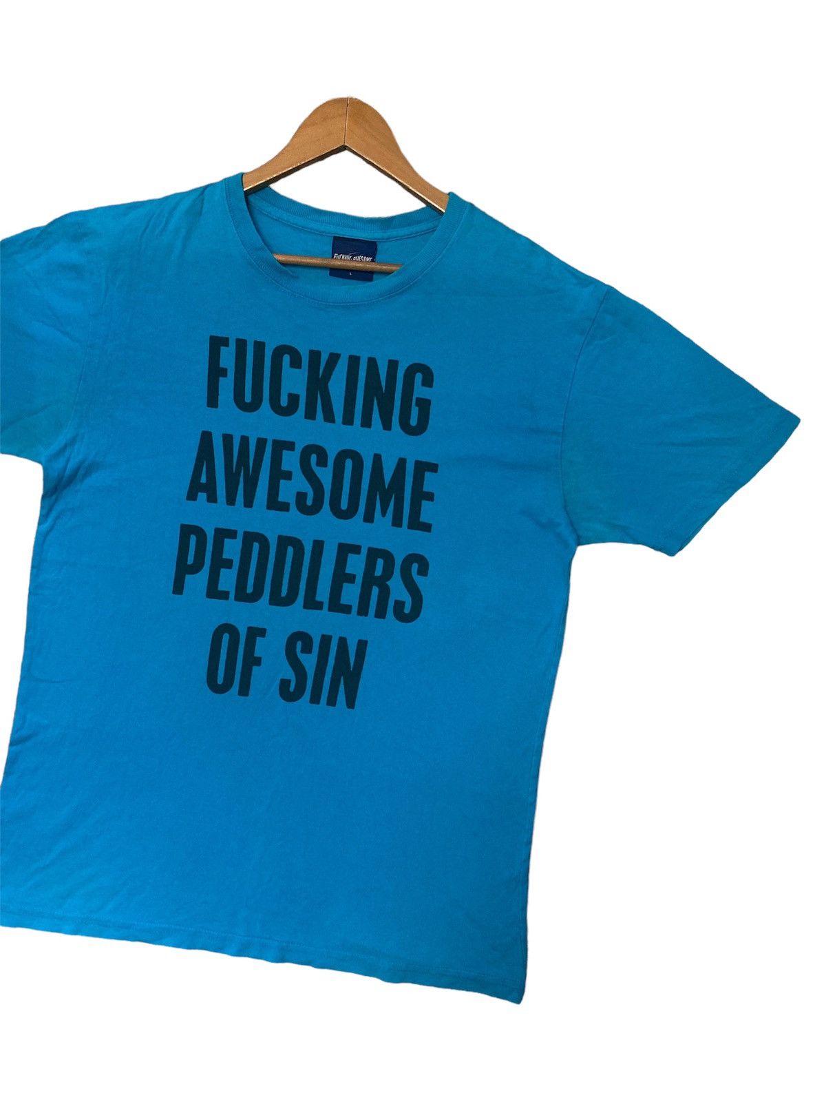 Fucking Awesome ‼️RARE‼️FUCKING AWESOME PEDDLERS OF THE SIN VINTAGE SHIRT TEE🔥 Size US L / EU 52-54 / 3 - 2 Thumbnail