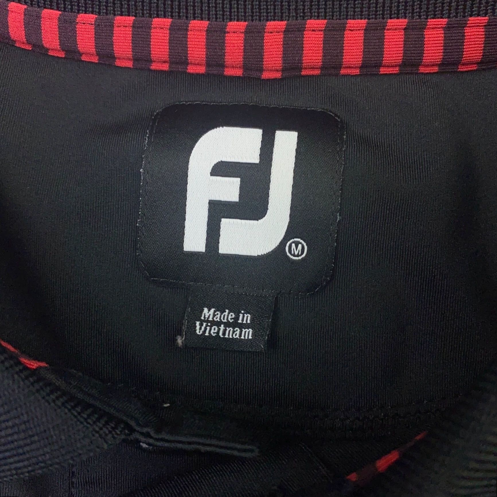 Footjoy FootJoy Mens Polo Shirt Short Sleeve Black Stretch Logo FJ Golf Collared Embroidered Size US M / EU 48-50 / 2 - 5 Thumbnail