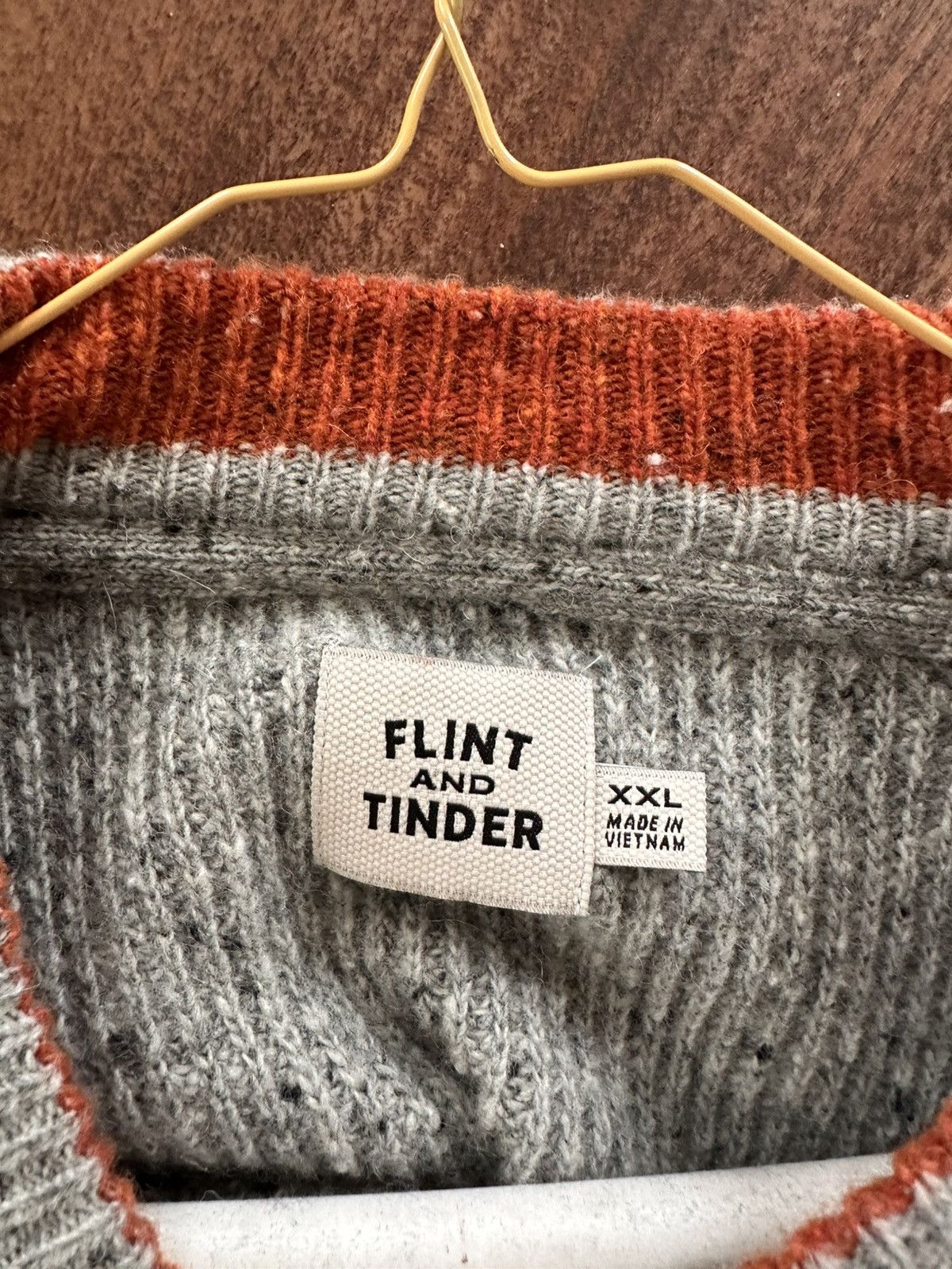 Flint And Tinder Flint and Tinder Elbow Patch Knit Sweater Size US XXL / EU 58 / 5 - 3 Thumbnail