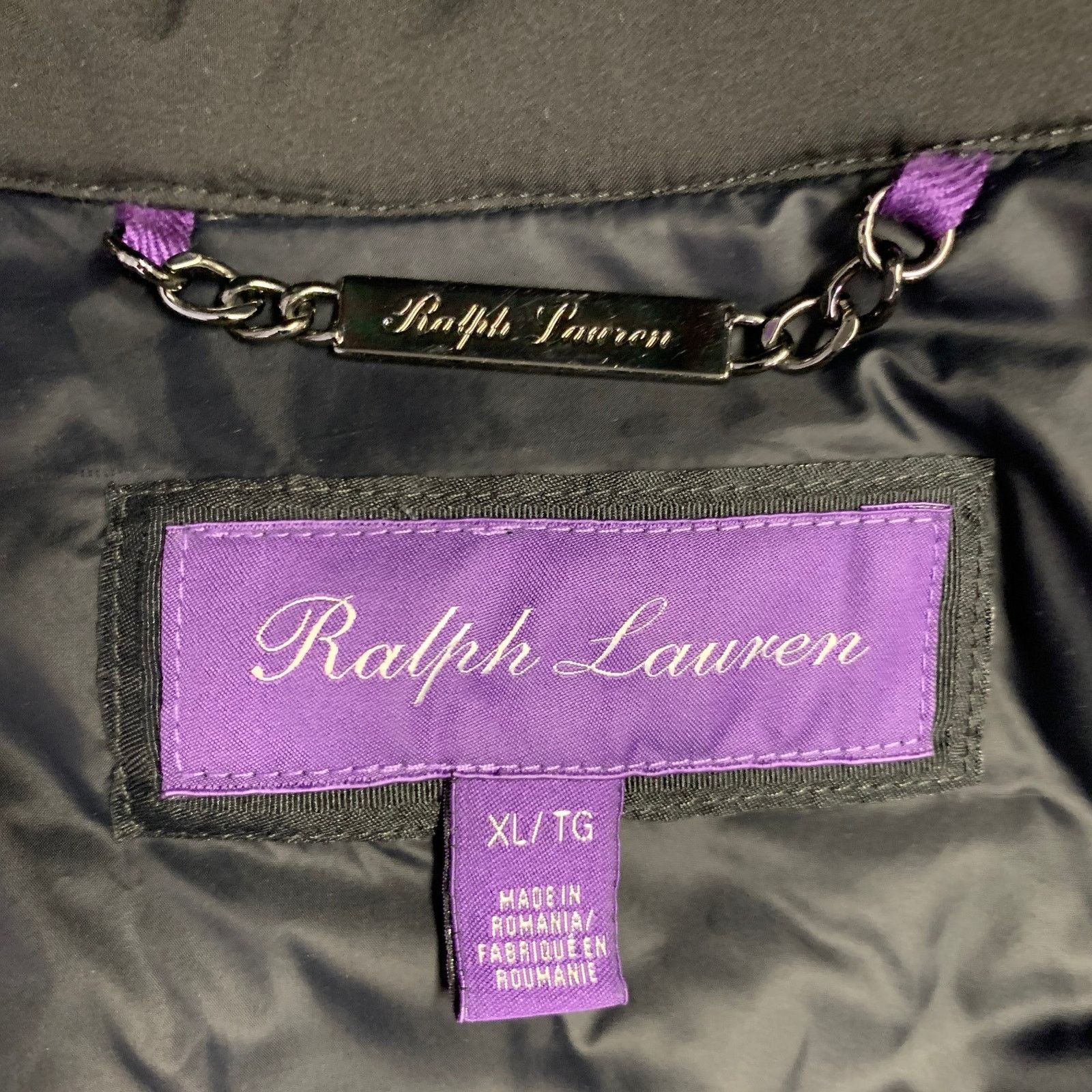 Ralph Lauren RALPH LAUREN Black Quilted Polyester Zip Pockets Vest Size US XL / EU 56 / 4 - 5 Thumbnail